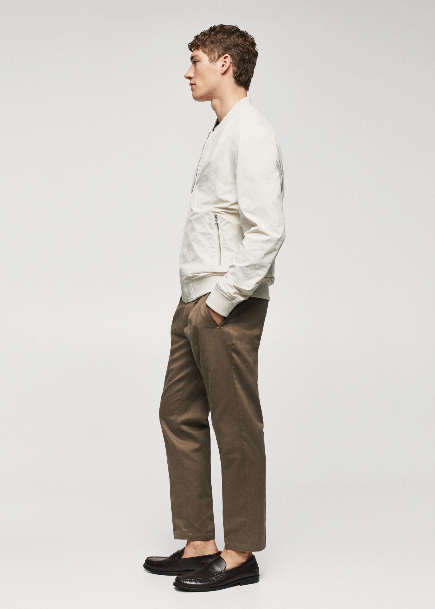 Lightweight fabric bomber jacket - Details of the article 2