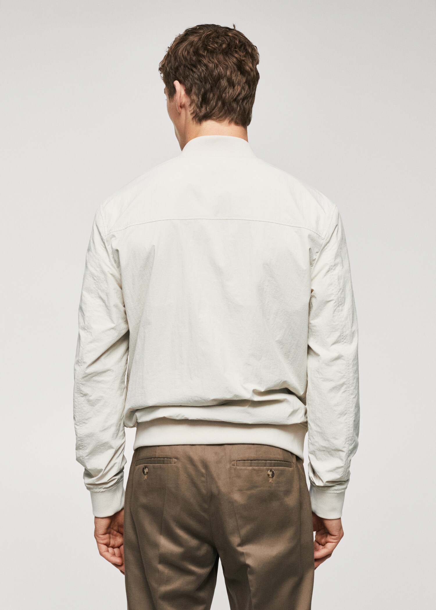 Lightweight fabric bomber jacket - Reverse of the article