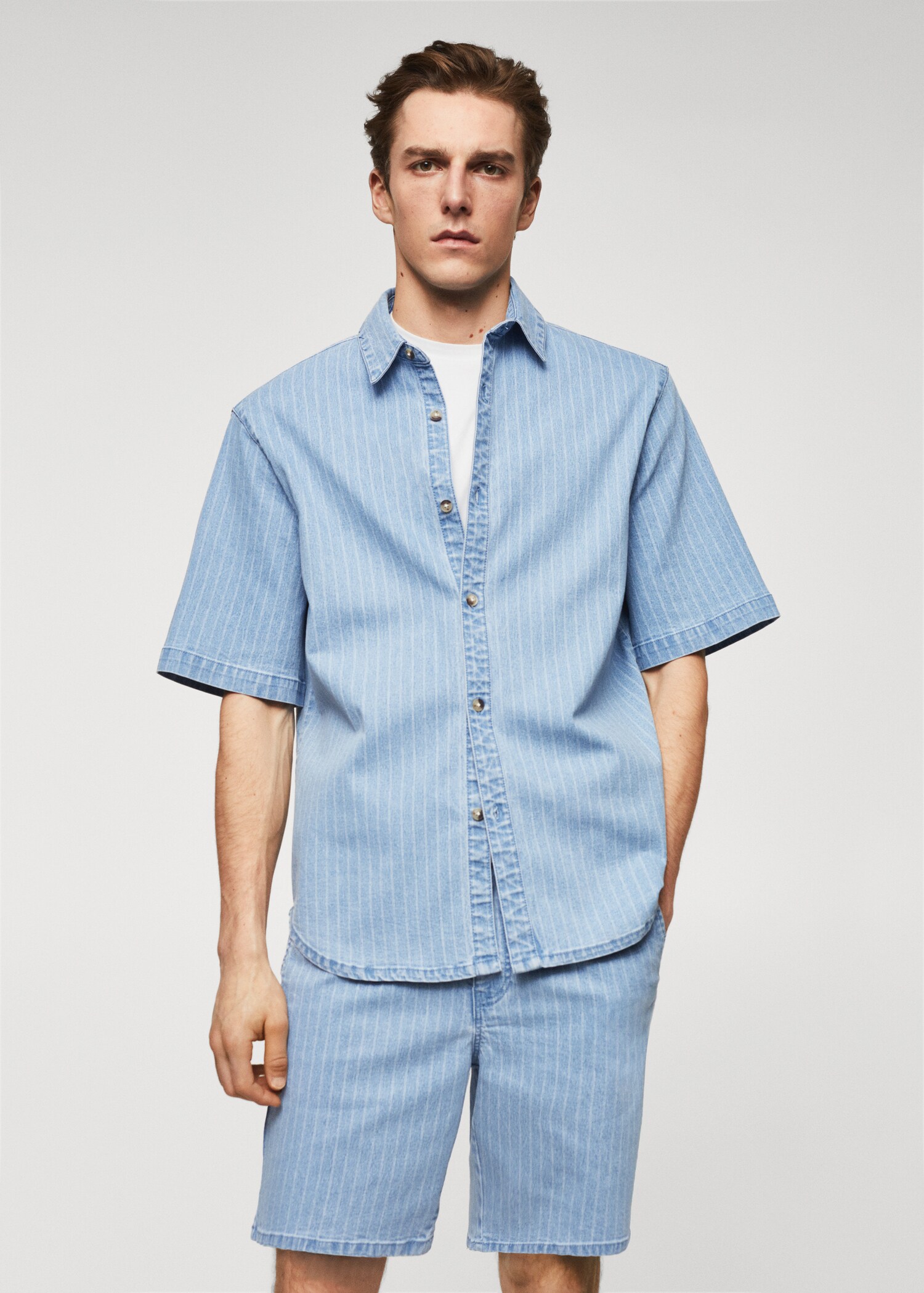 Short sleeve striped shirt - Medium plane