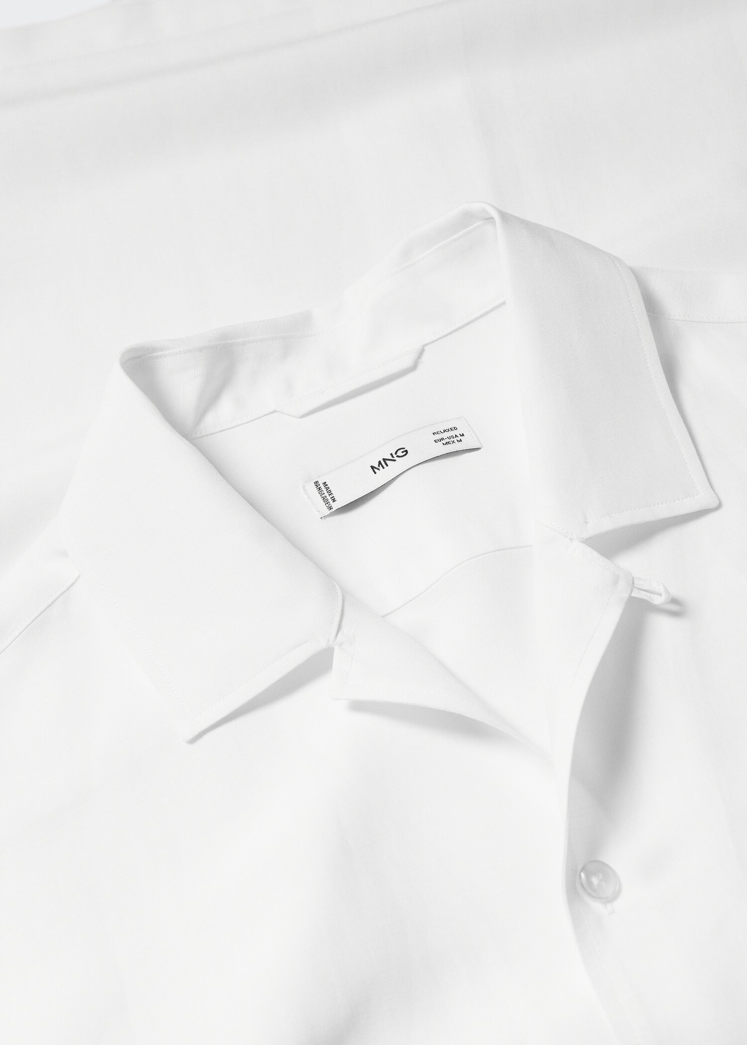 Regular-fit linen bowling shirt - Details of the article 8