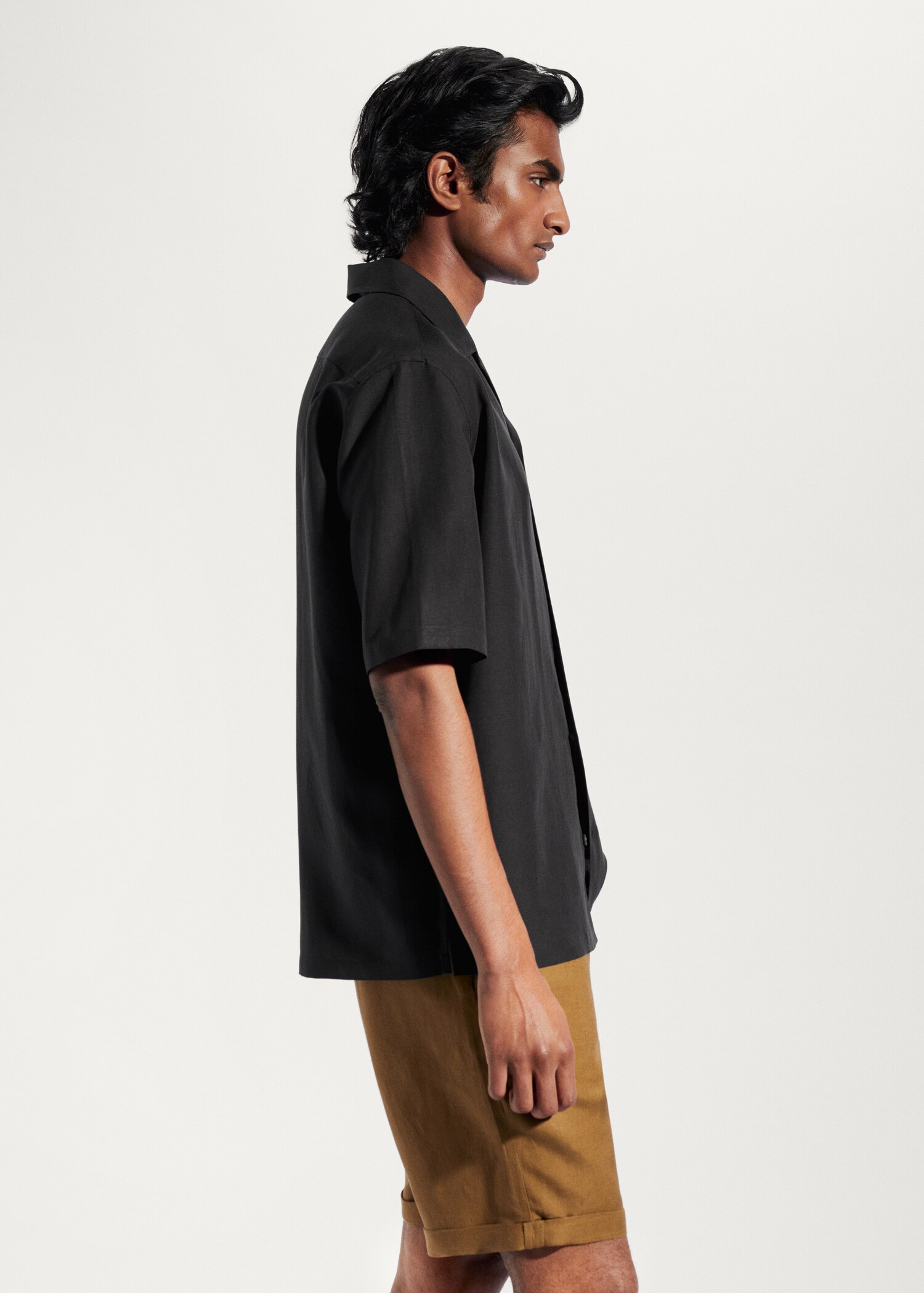 Camisa regular fit lino bowling - Detalle del artículo 2