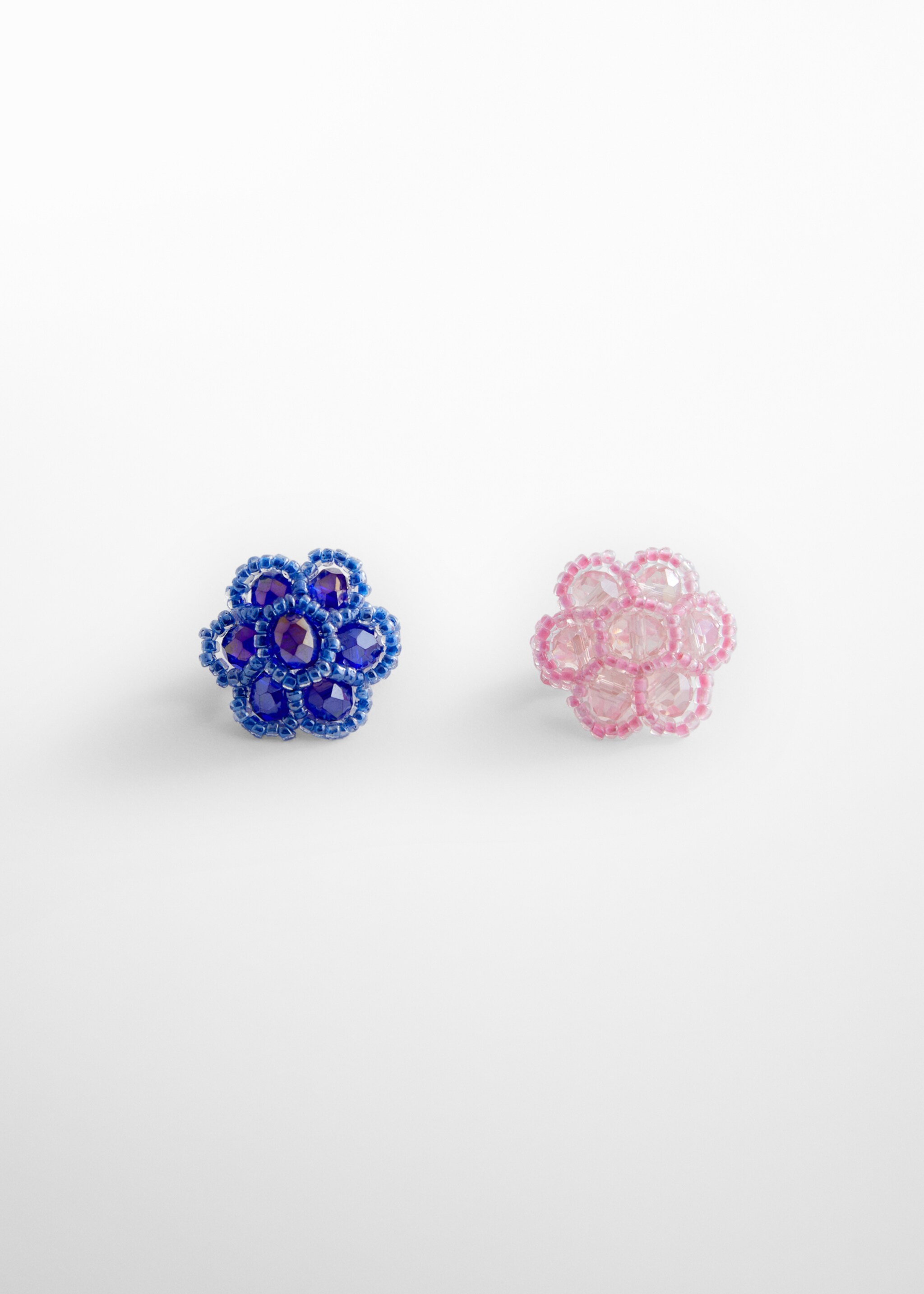 Lot 2 bagues perles - Article sans modèle, Rose pastel. Ref: 47087838-00.