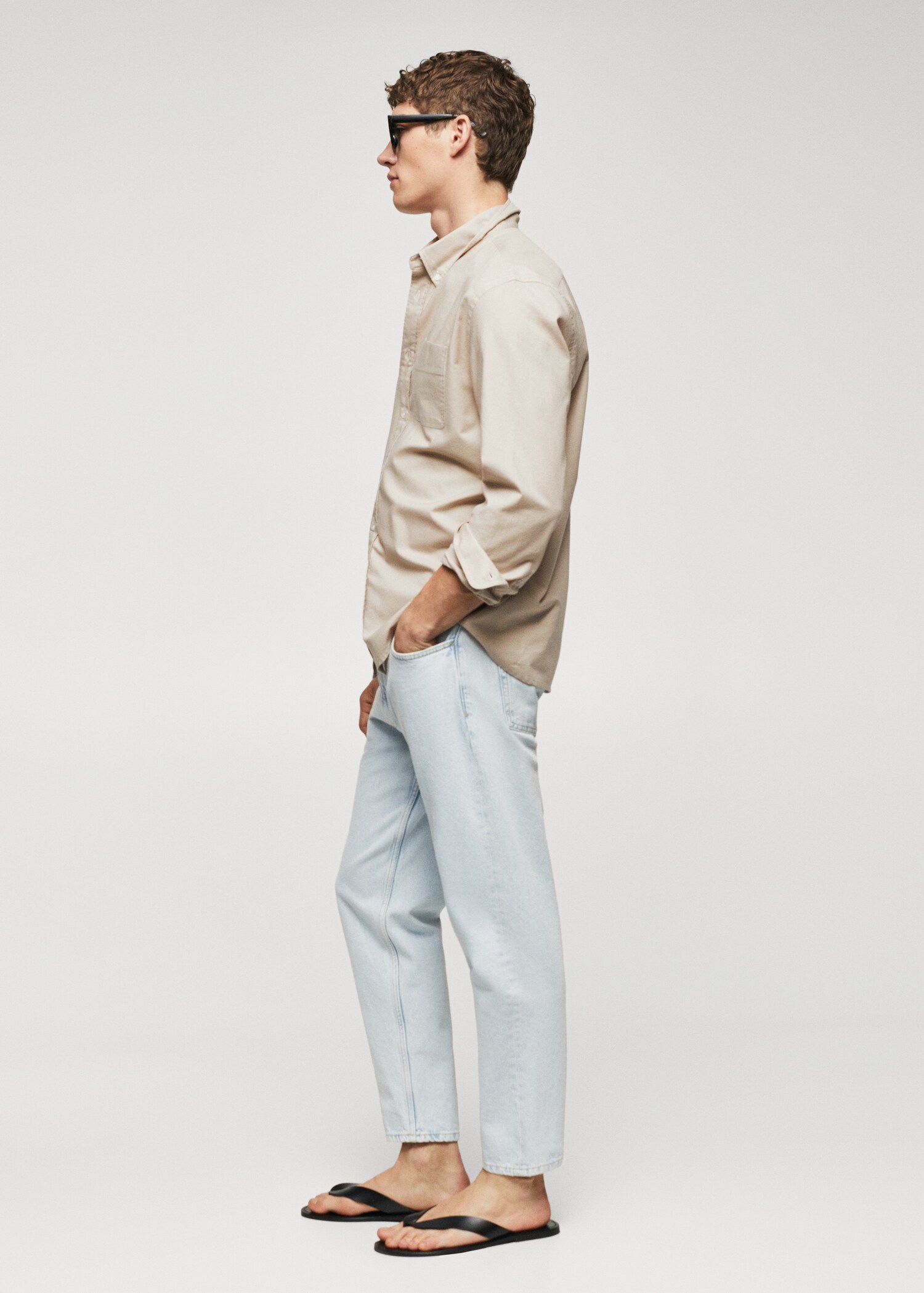 Regular Fit-Hemd aus Oxfordgewebe - Detail des Artikels 2