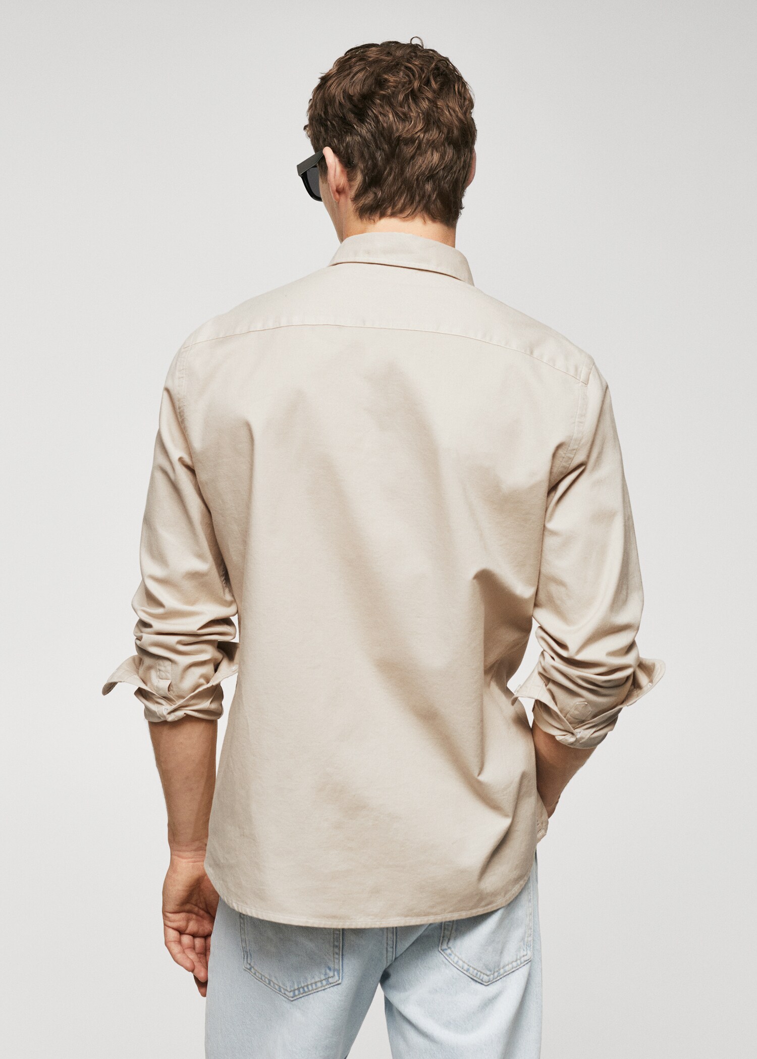 Regular fit Oxford cotton shirt - Reverse of the article