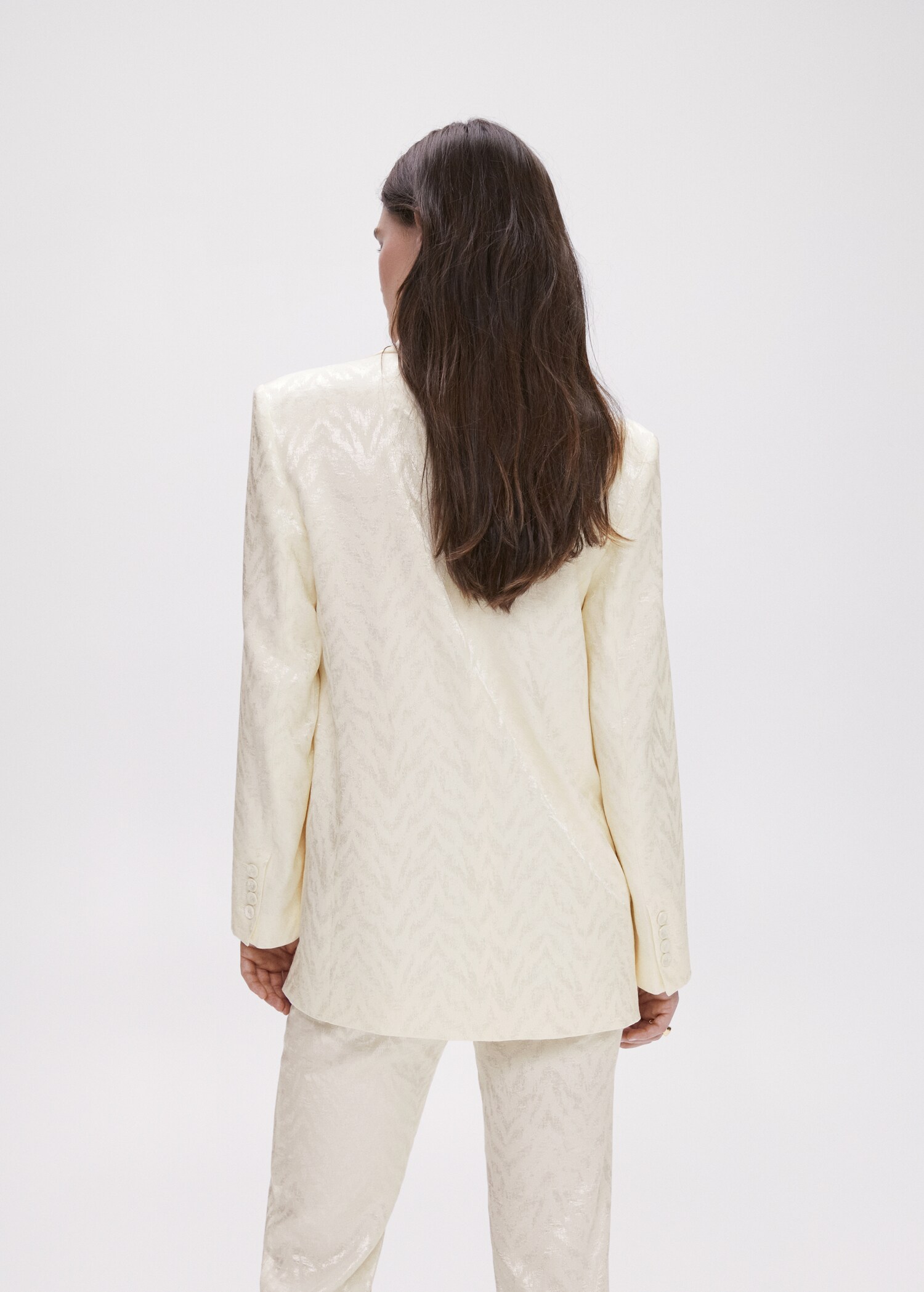 Americana vestit jacquard - Revers de l'article