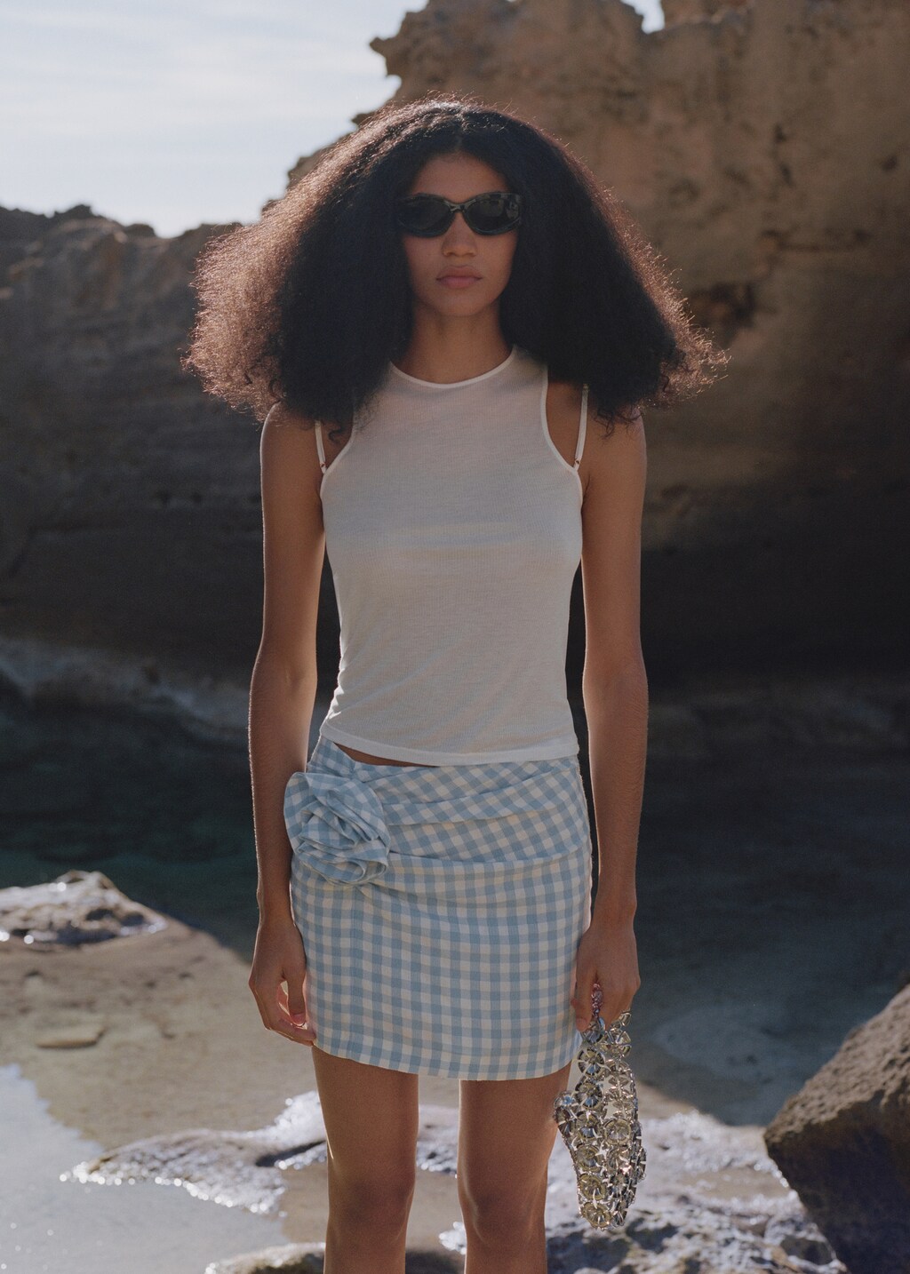 ANDMARY】Mia check skirt