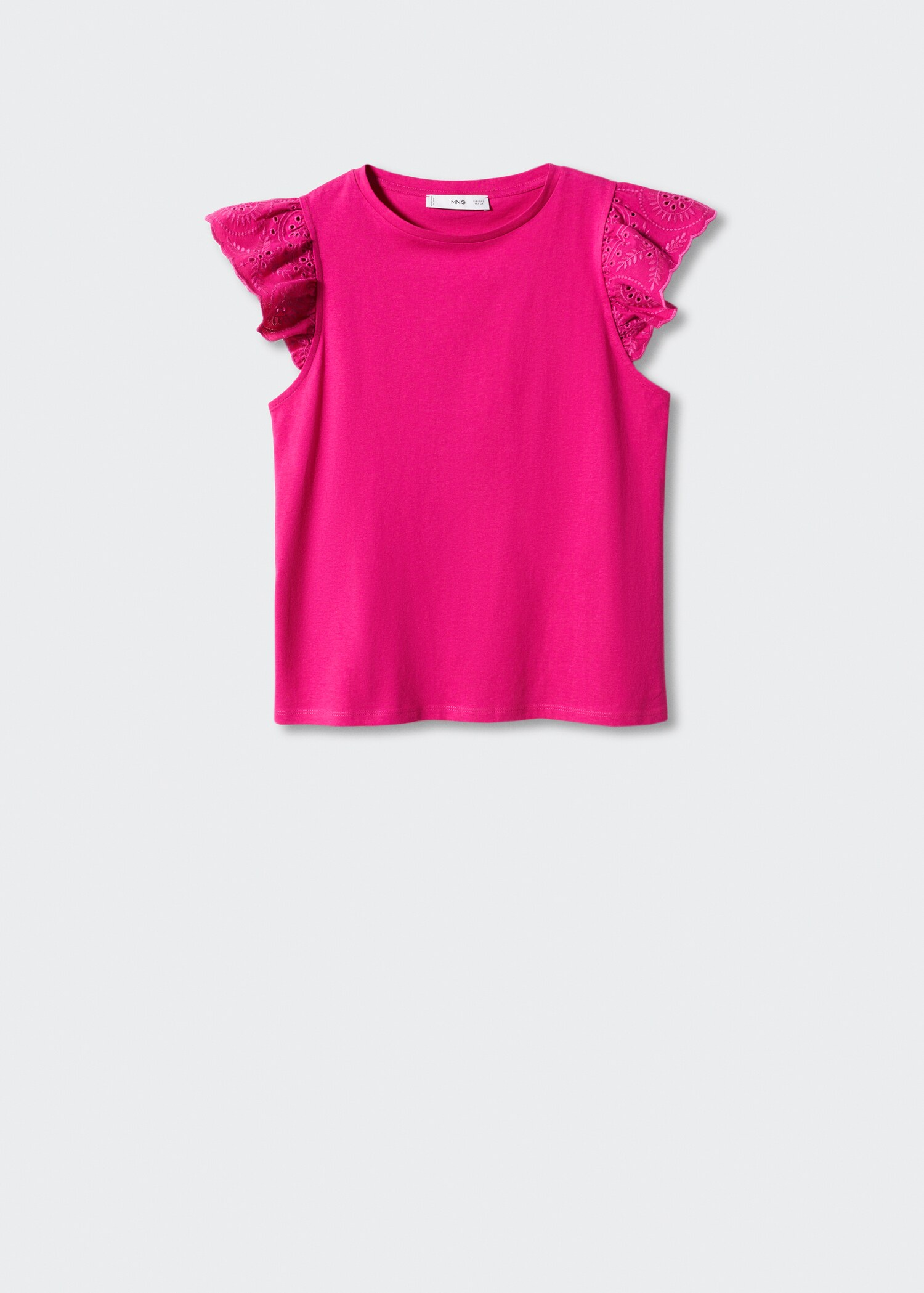Embroidered sleeve T-shirt - Article without model
