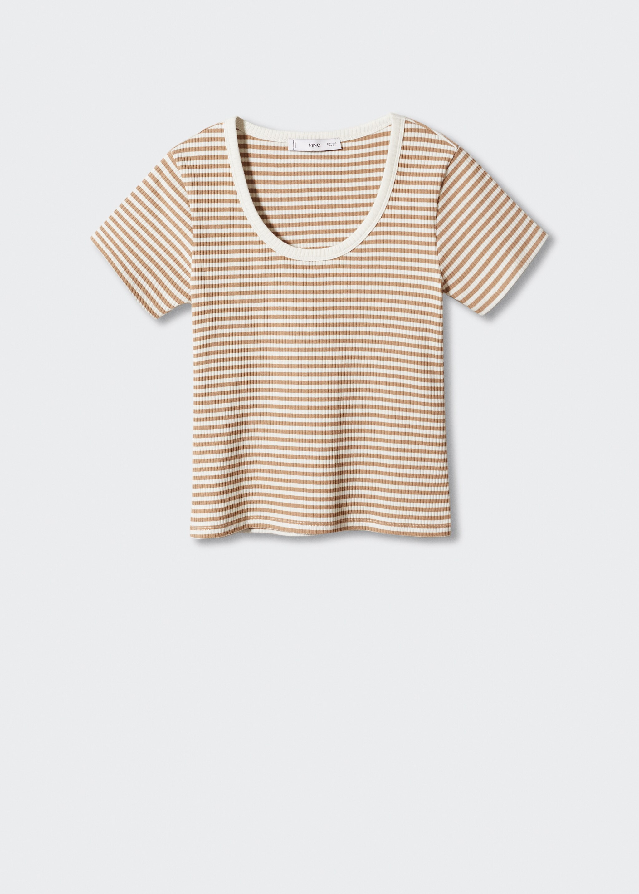 T-Shirt mit strukturierten Streifen - Artikel ohne Model