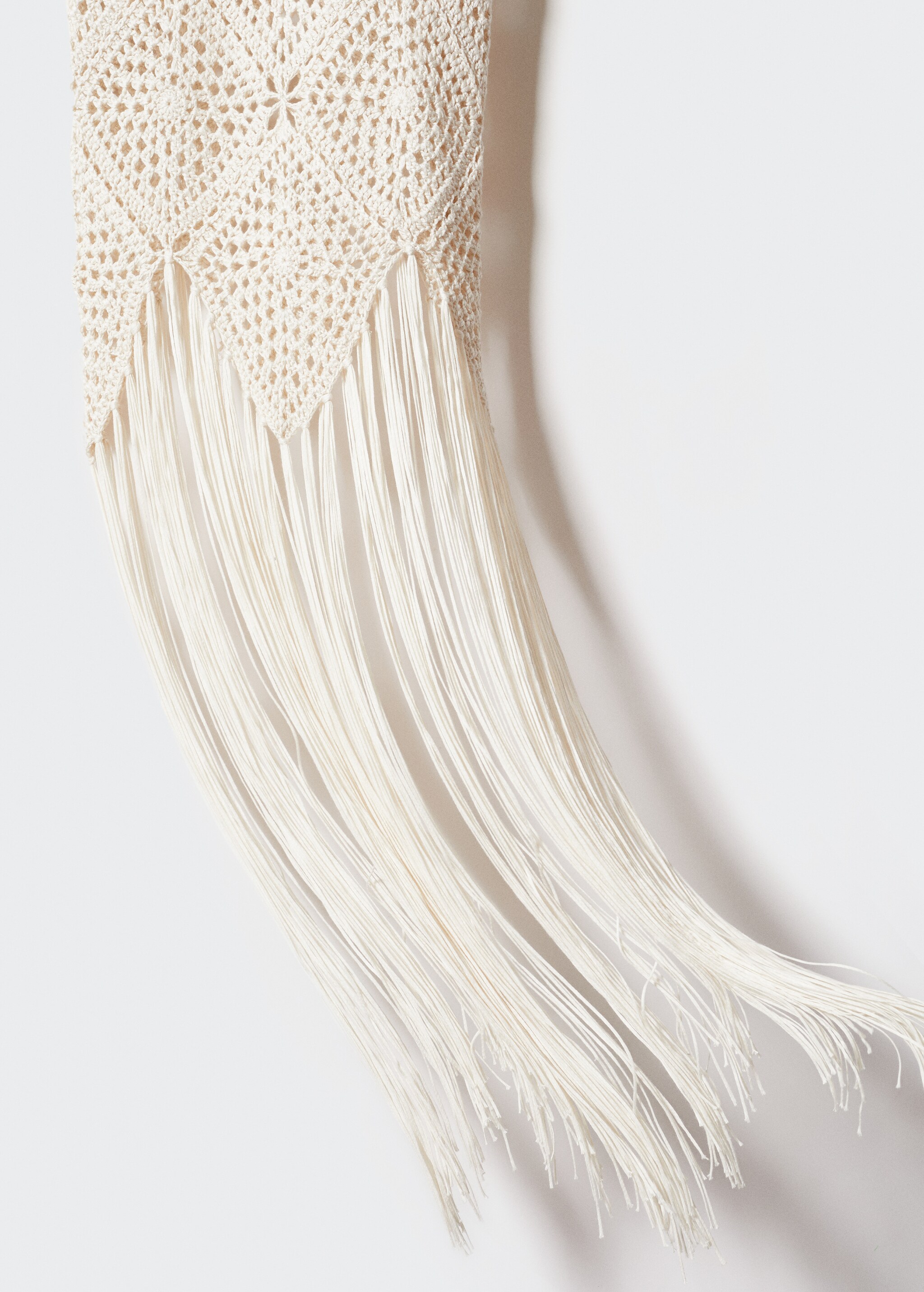 Crochet dress with fringes - Details of the article 8
