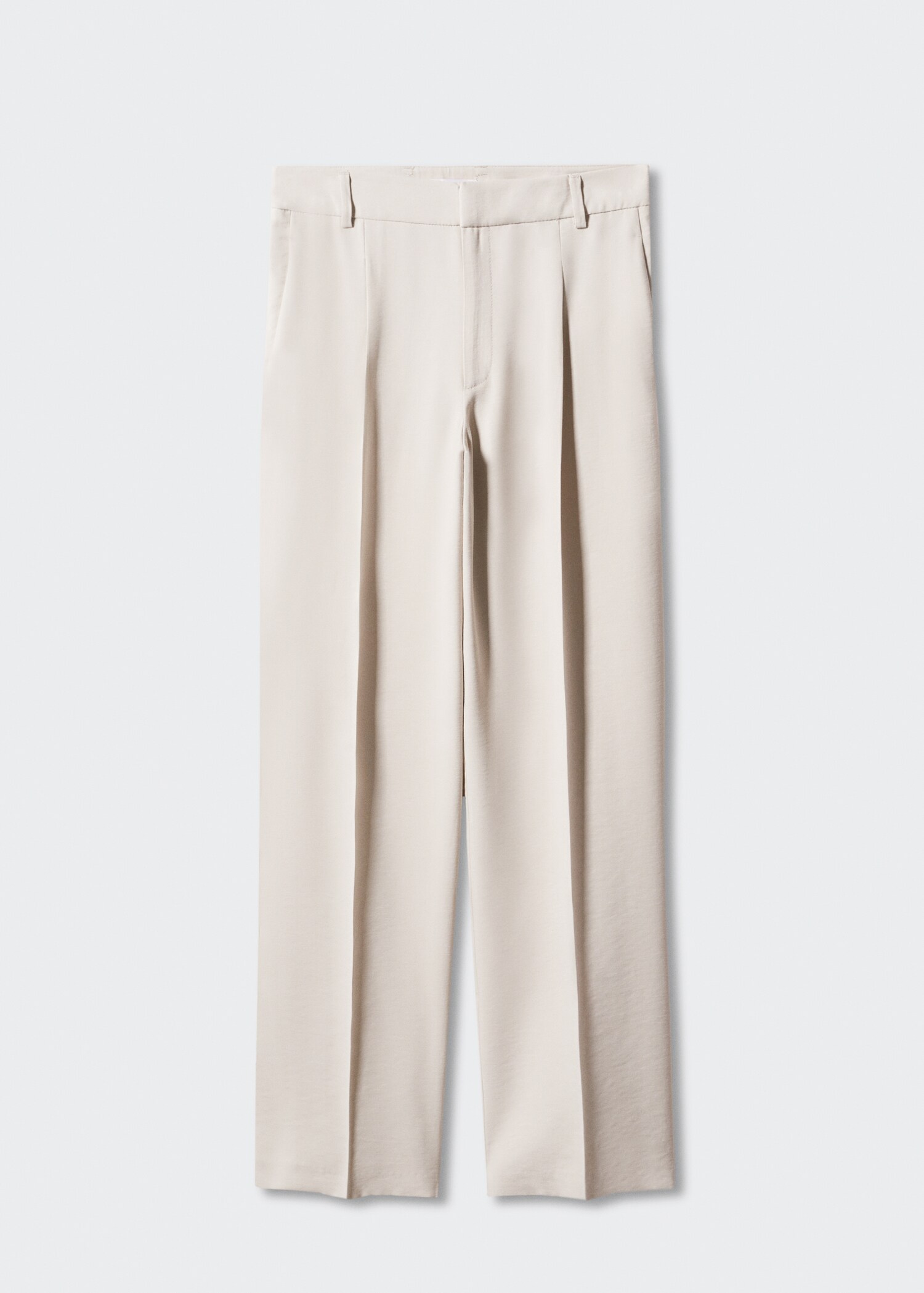 Pleat straight trousers - Article without model