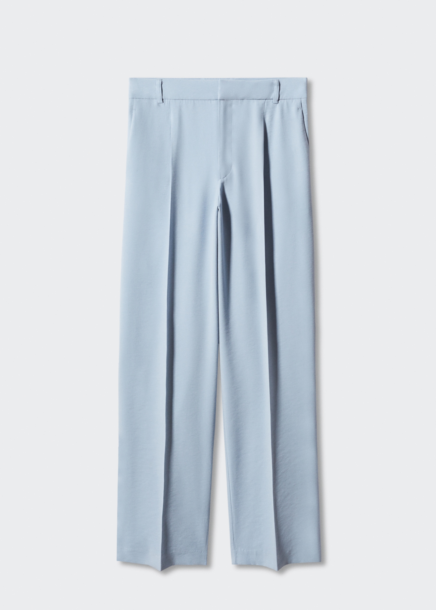 Pleat straight trousers - Article without model