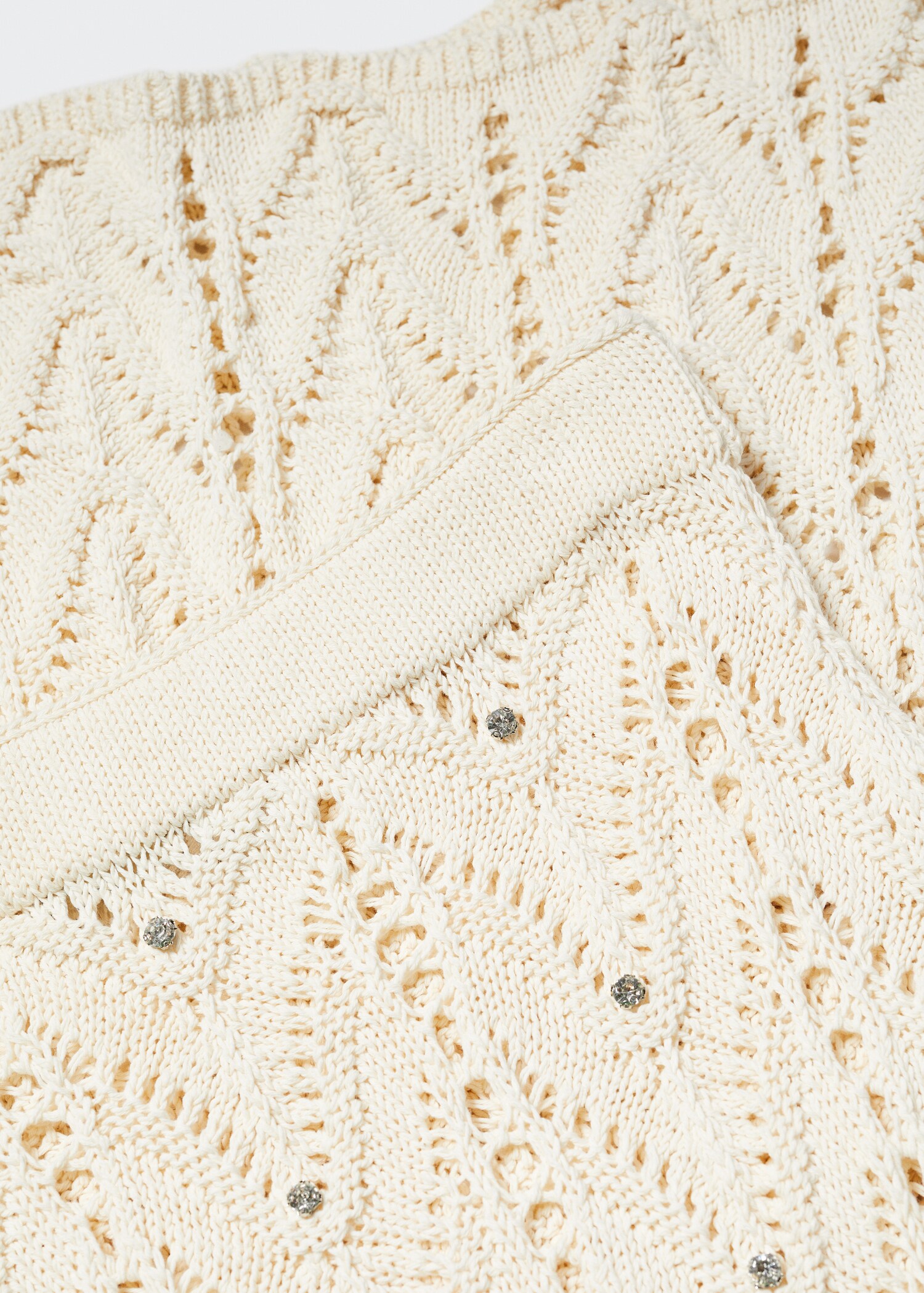 Knitted skirt with rhinestone detail - Details of the article 8