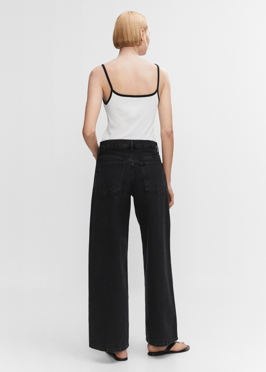 Mango spaghetti strap top clearance