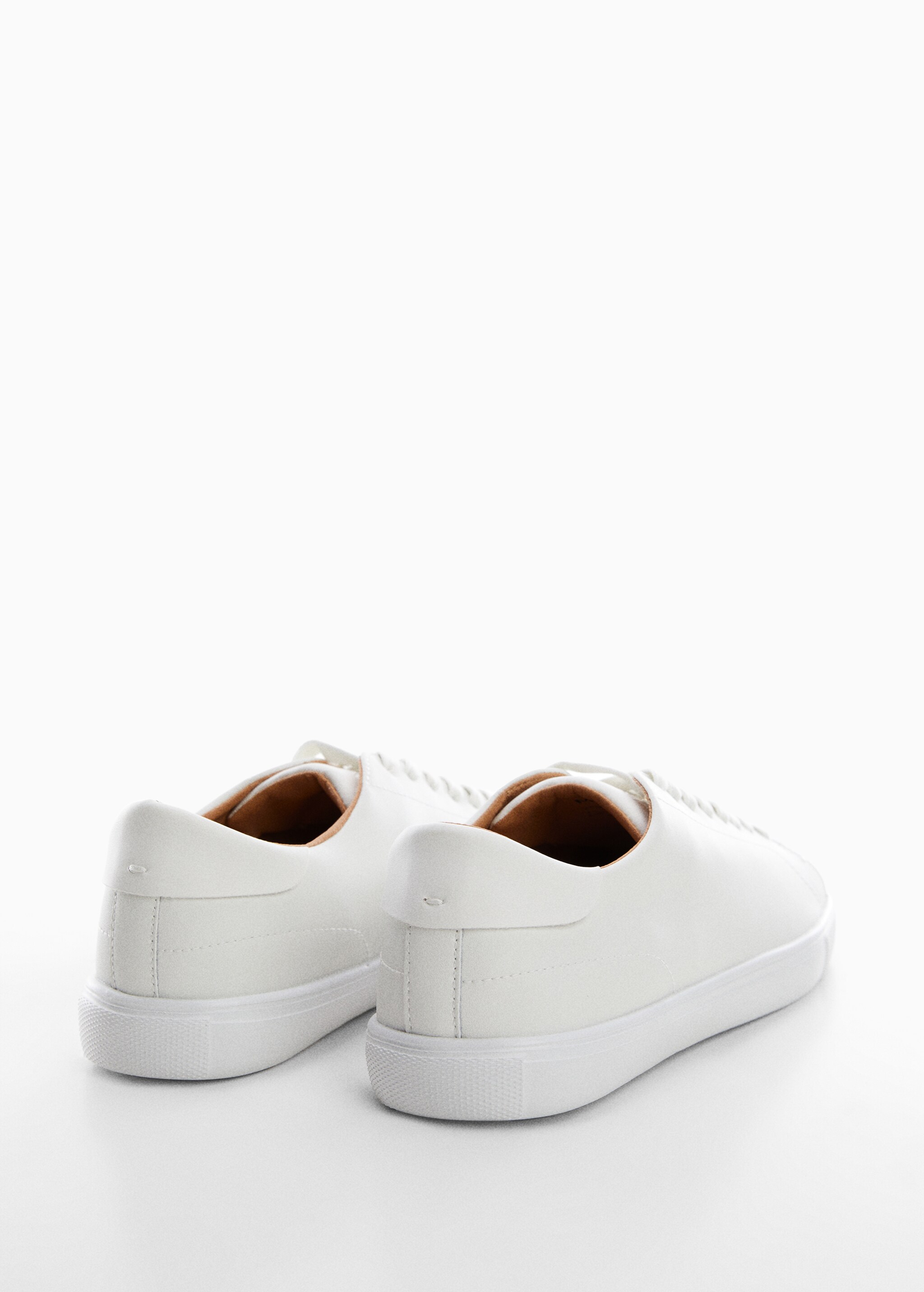 Monocoloured leather sneakers - Details of the article 2
