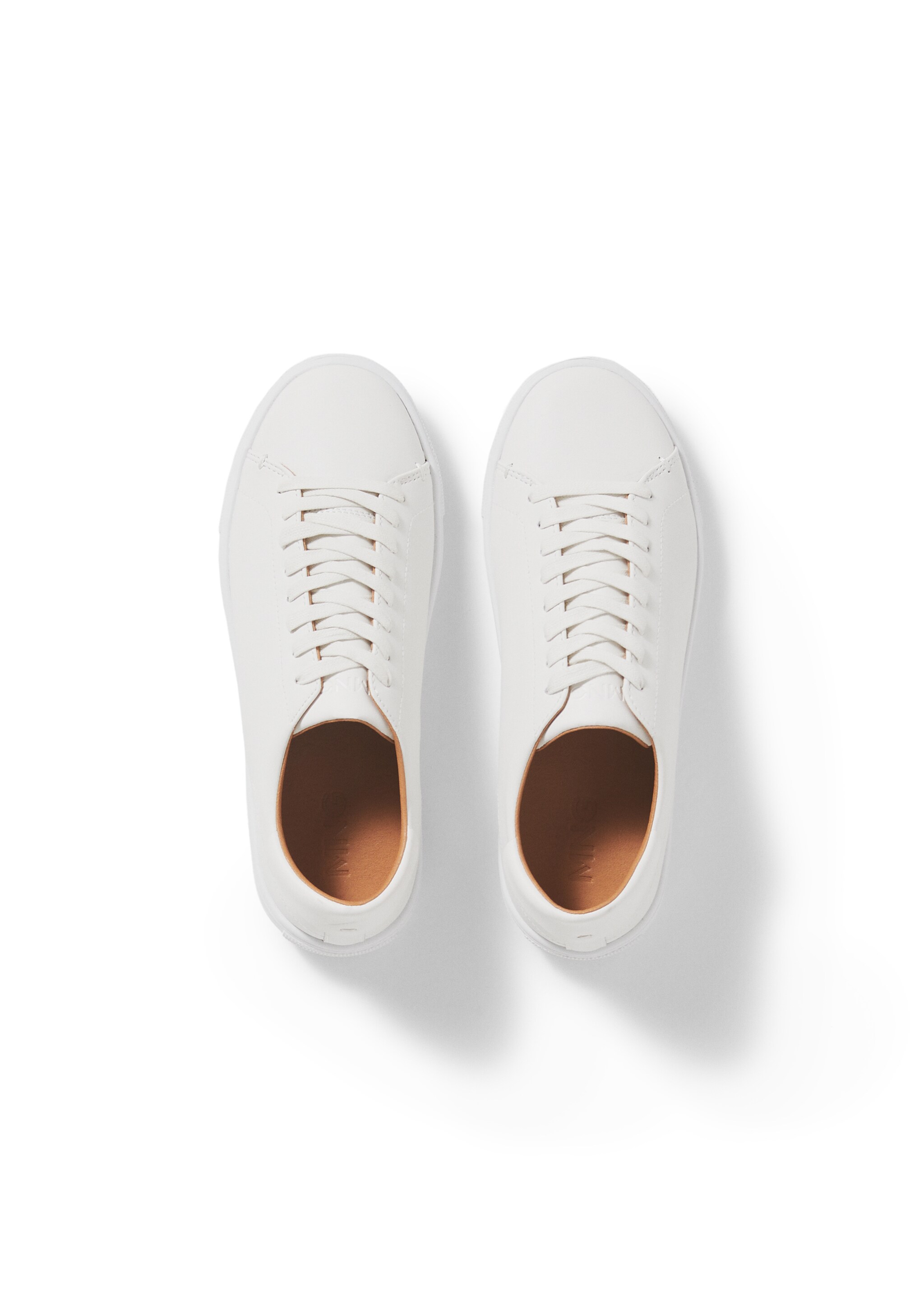 Monocoloured leather sneakers - Details of the article 9