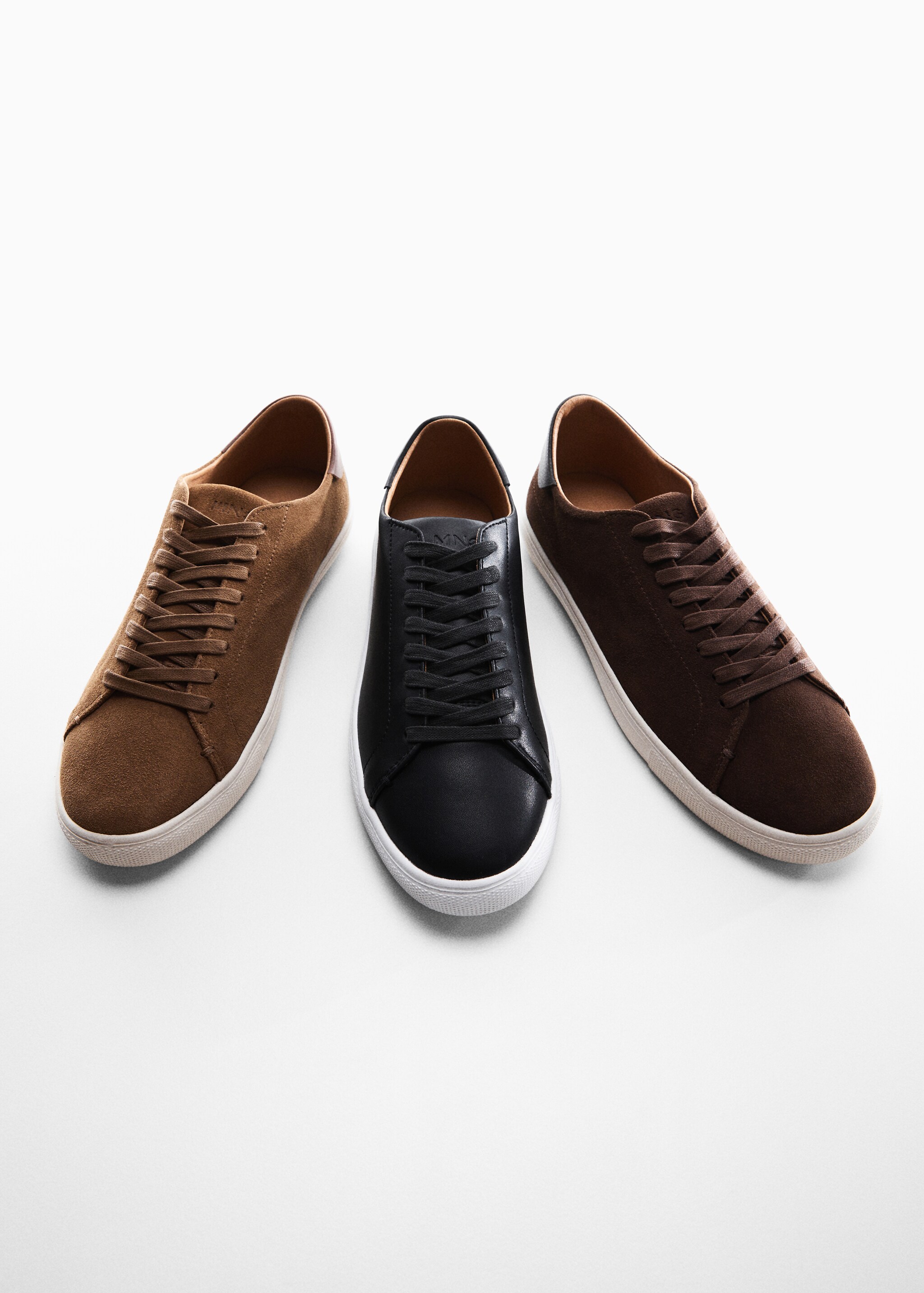 Monocoloured leather sneakers - Details of the article 5