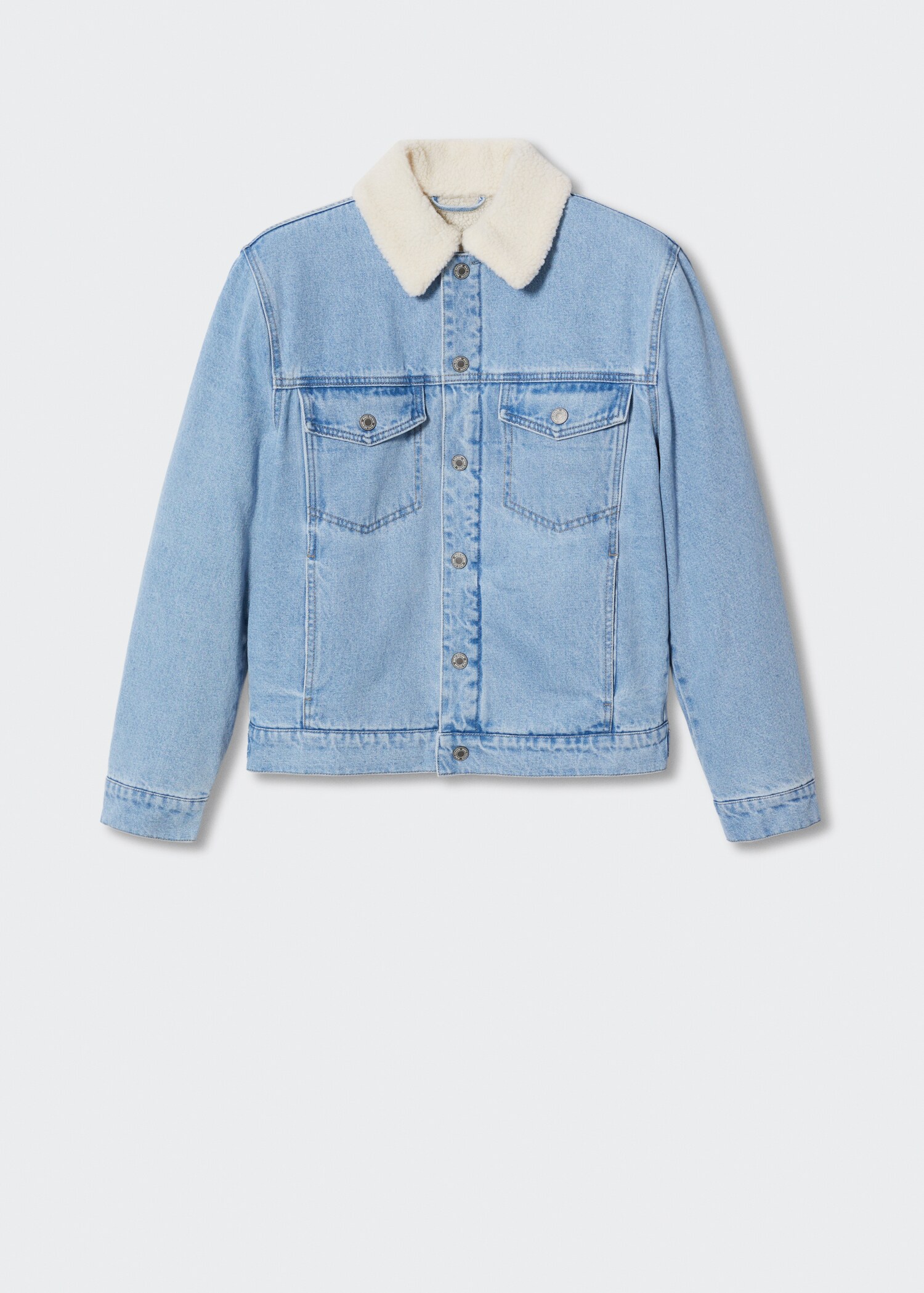 Shearling denim jacket - Article without model