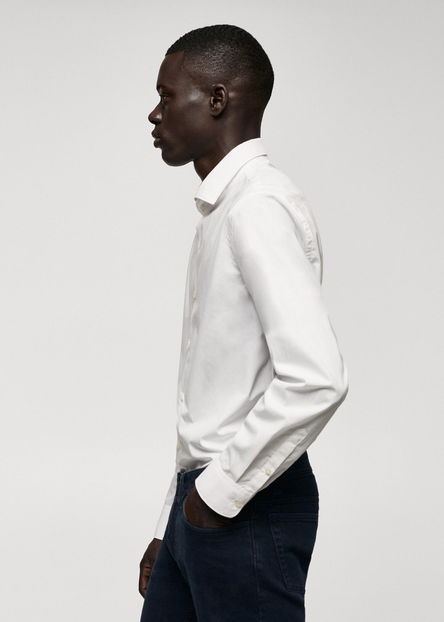 Chemise slim fit en coton stretch - Détail de l'article 2