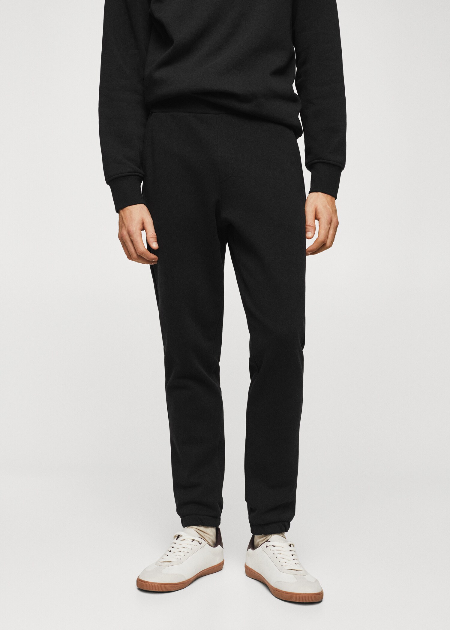 Sustainable cotton jogger pants - Medium plane