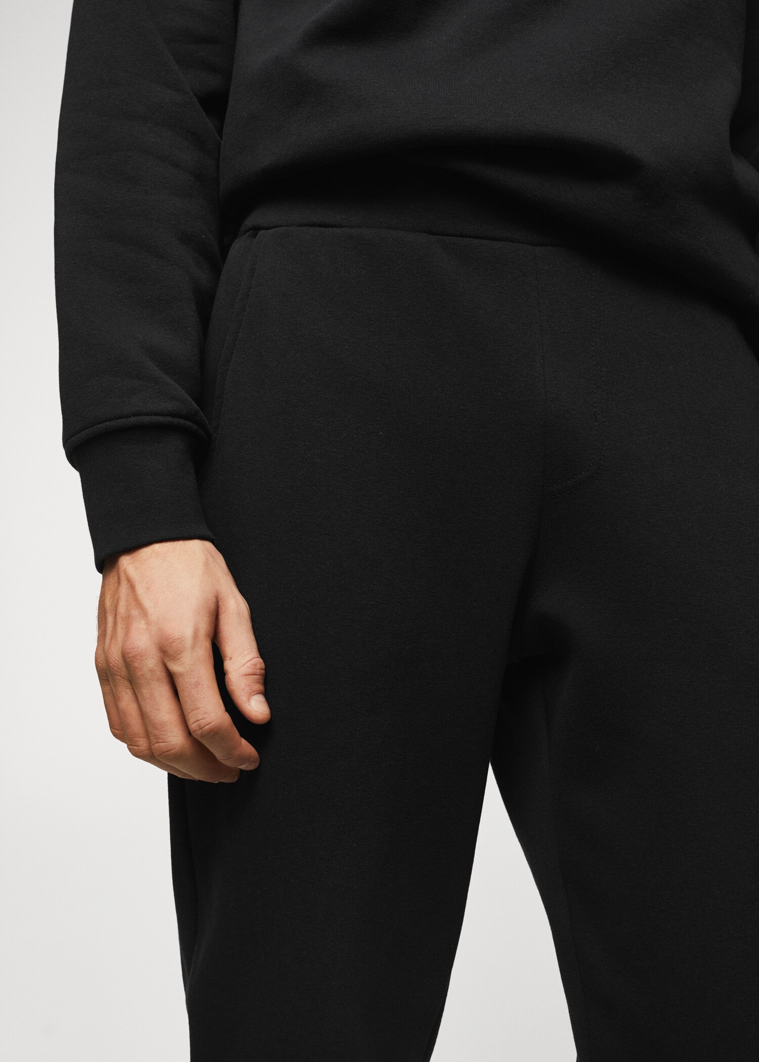 Sustainable cotton jogger pants - Details of the article 1
