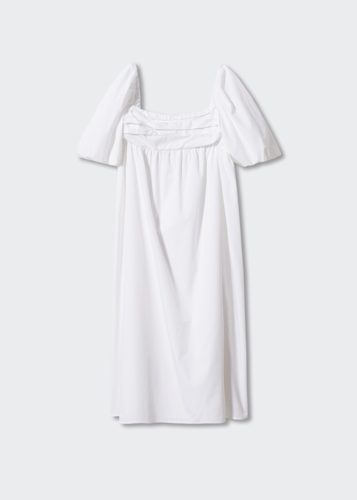 Puffed sleeves cotton dress - Article without model