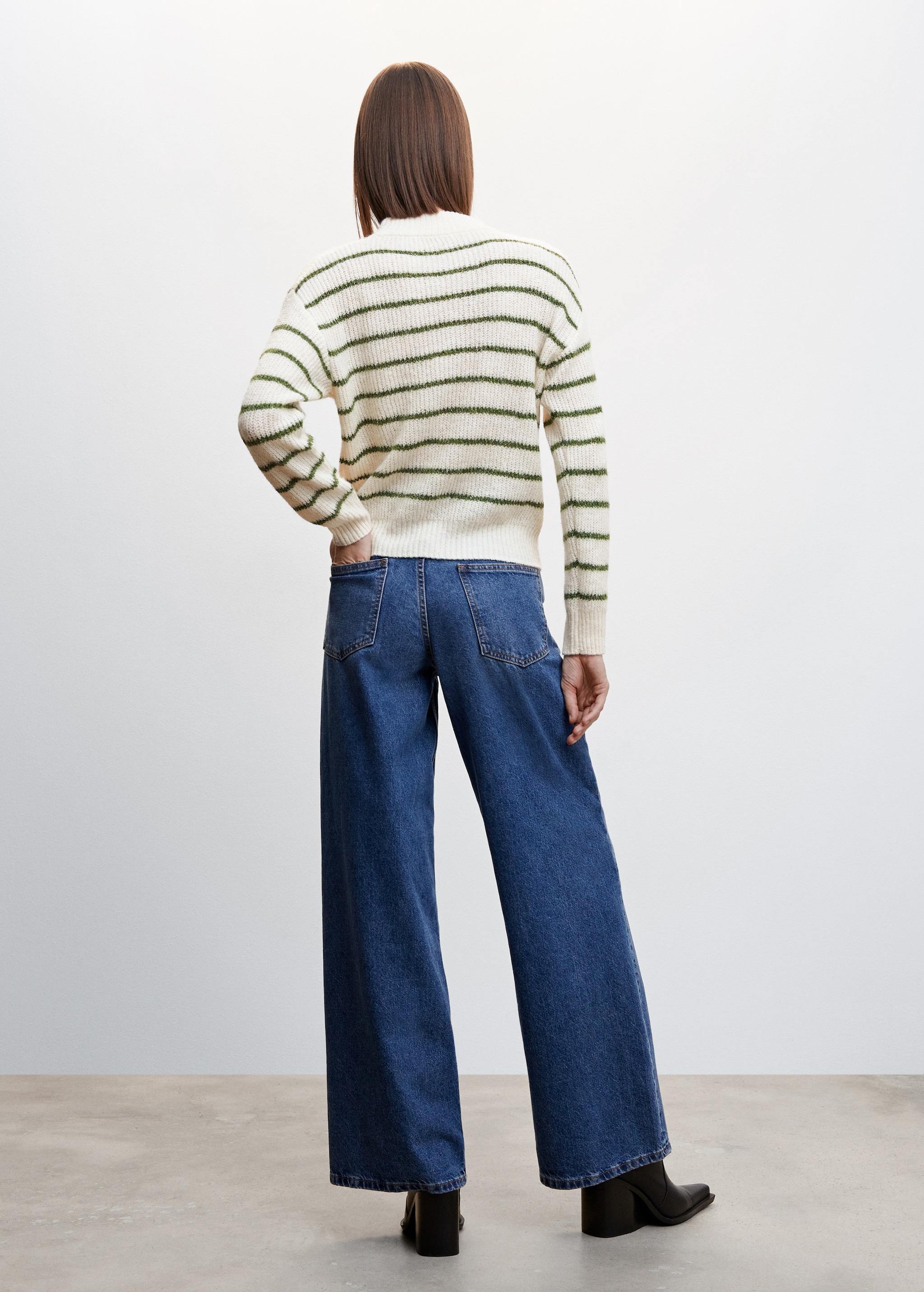 Lurex stripes sweater - Reverse of the article