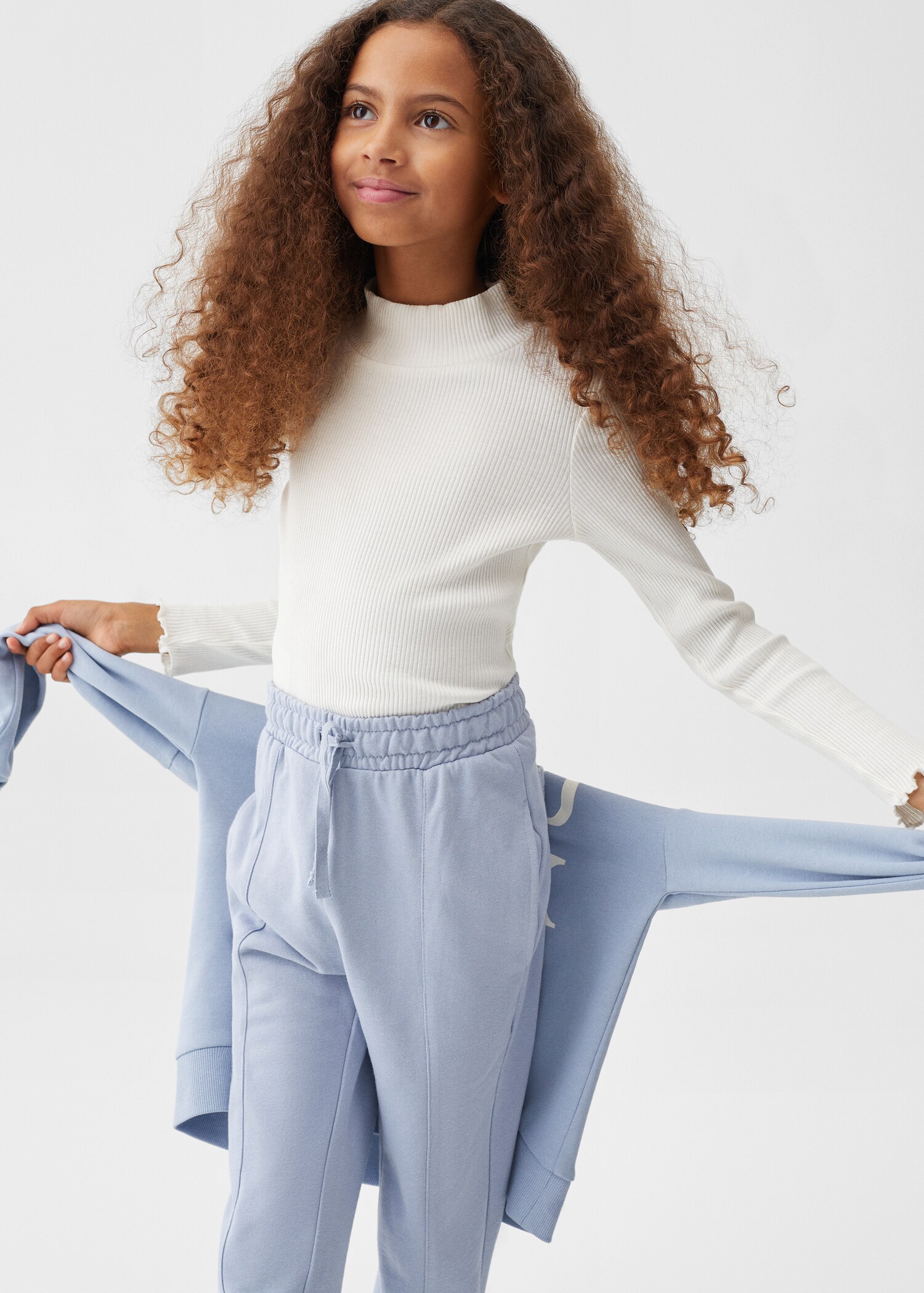 Drawstring jogger trousers - Medium plane