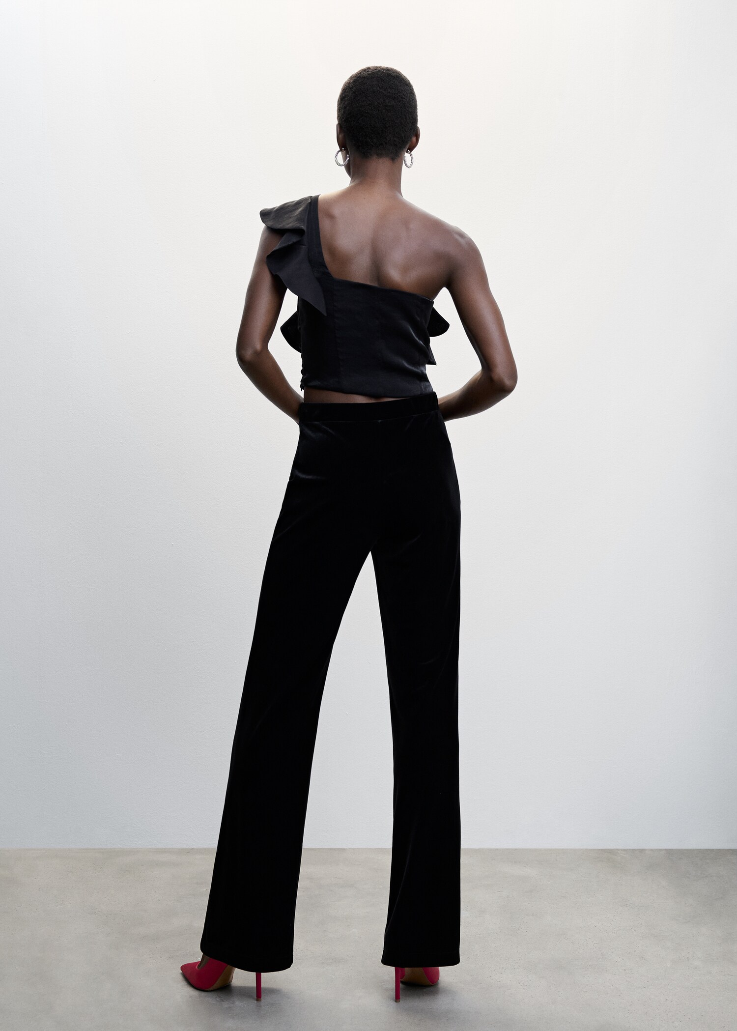 Blouse asymétrique volants - Verso de l’article