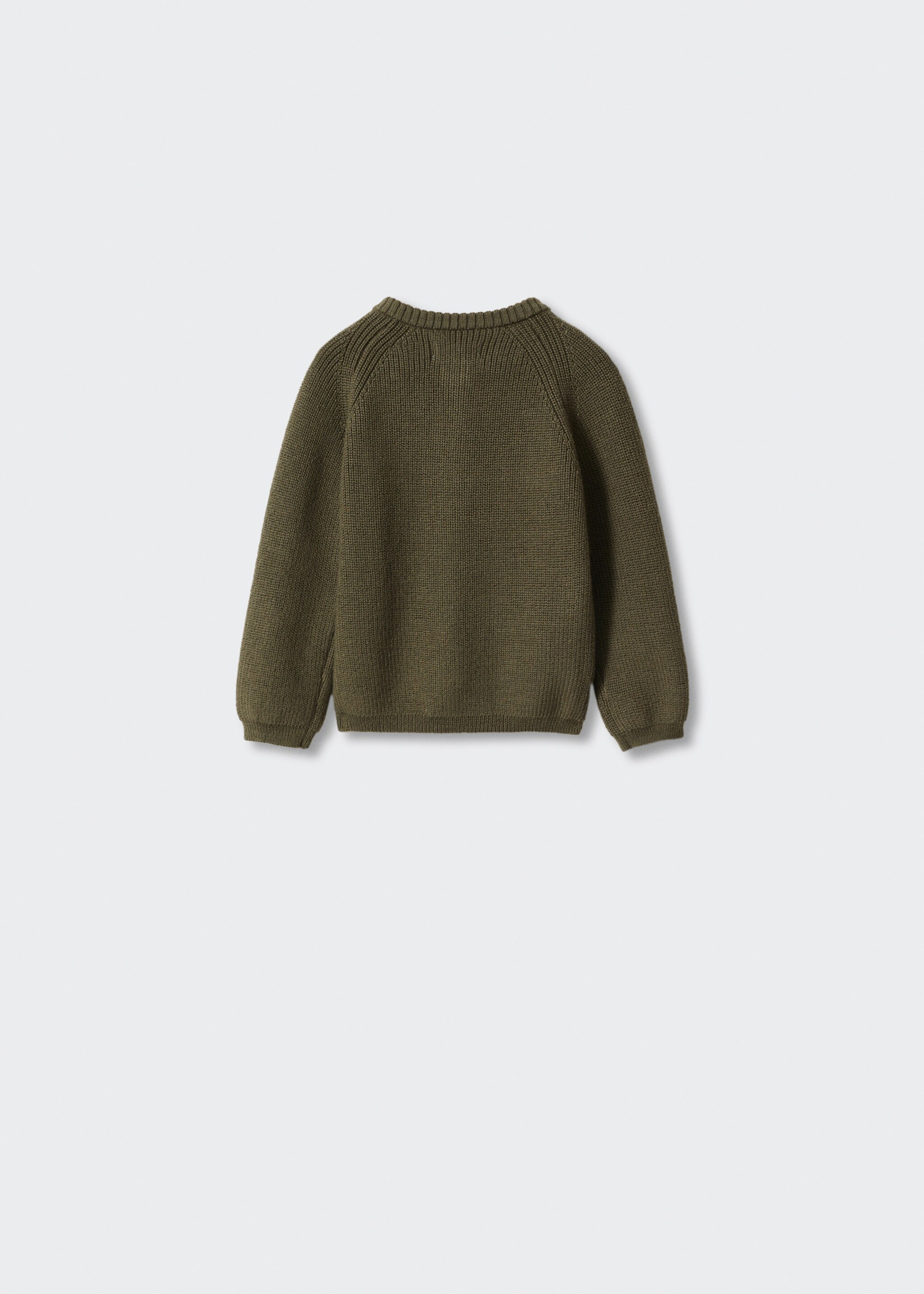Cardigan de malha com botões - Verso do artigo