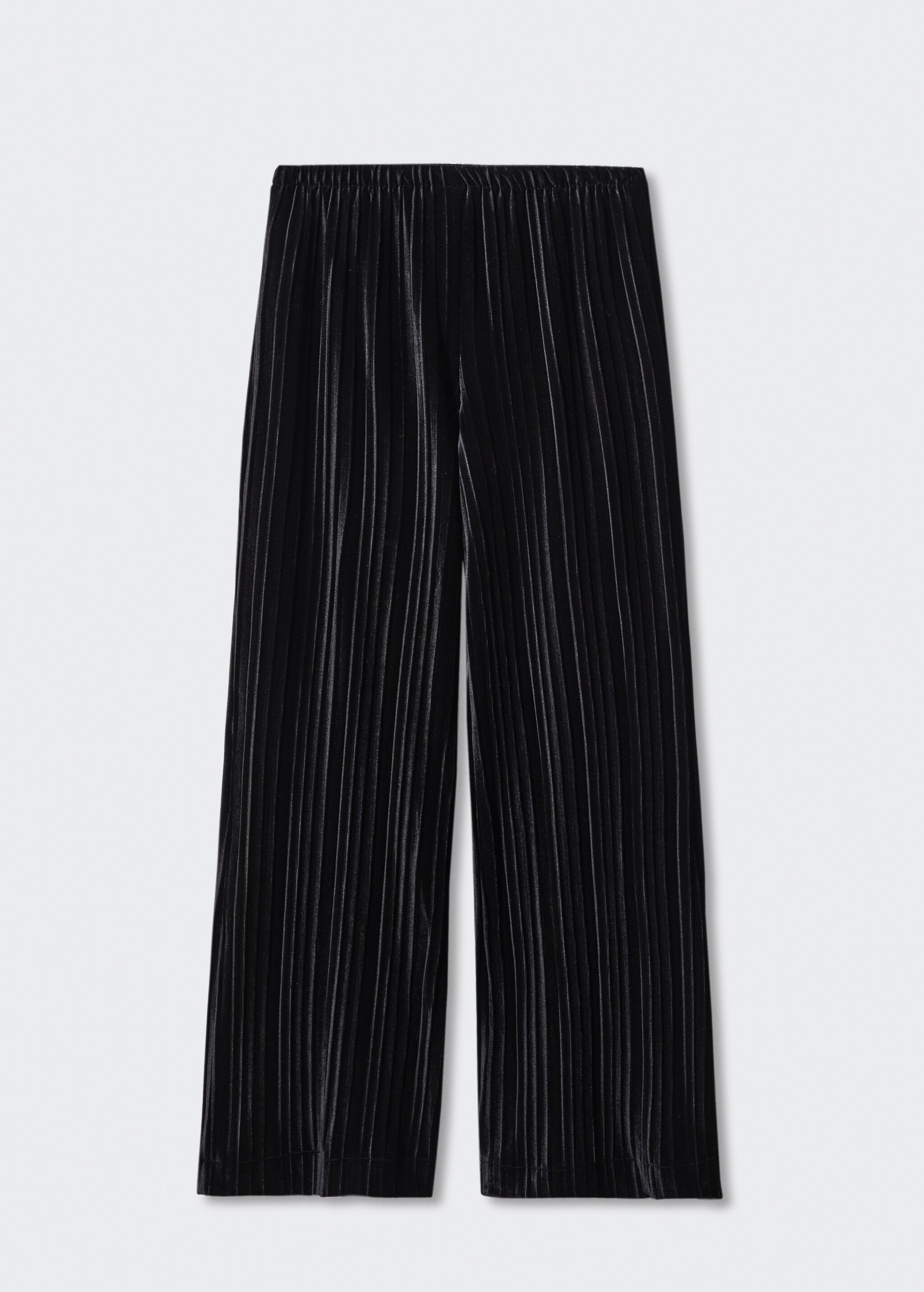 Pleated velvet trousers - Article without model
