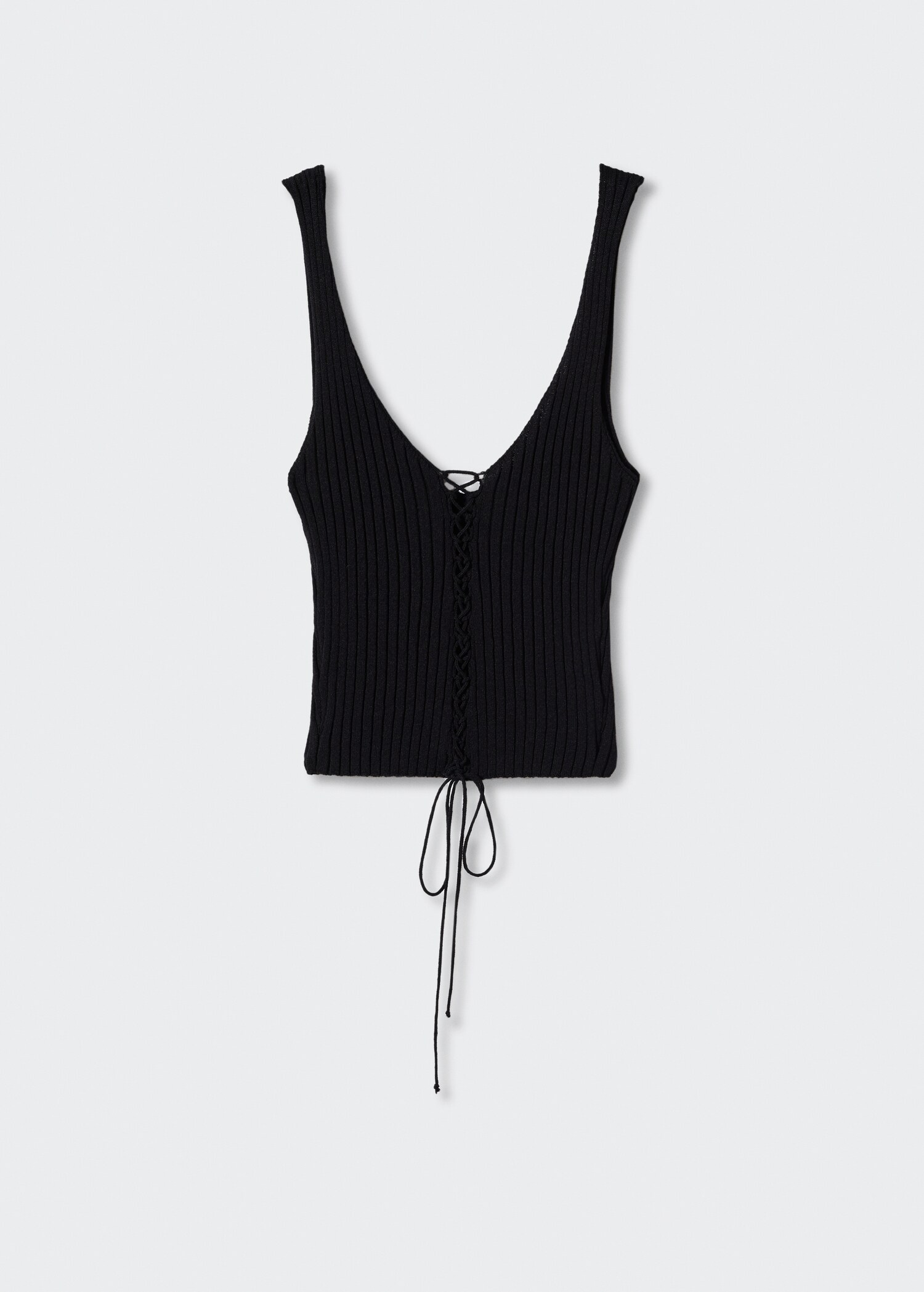 Ribbed lace top - Article without model