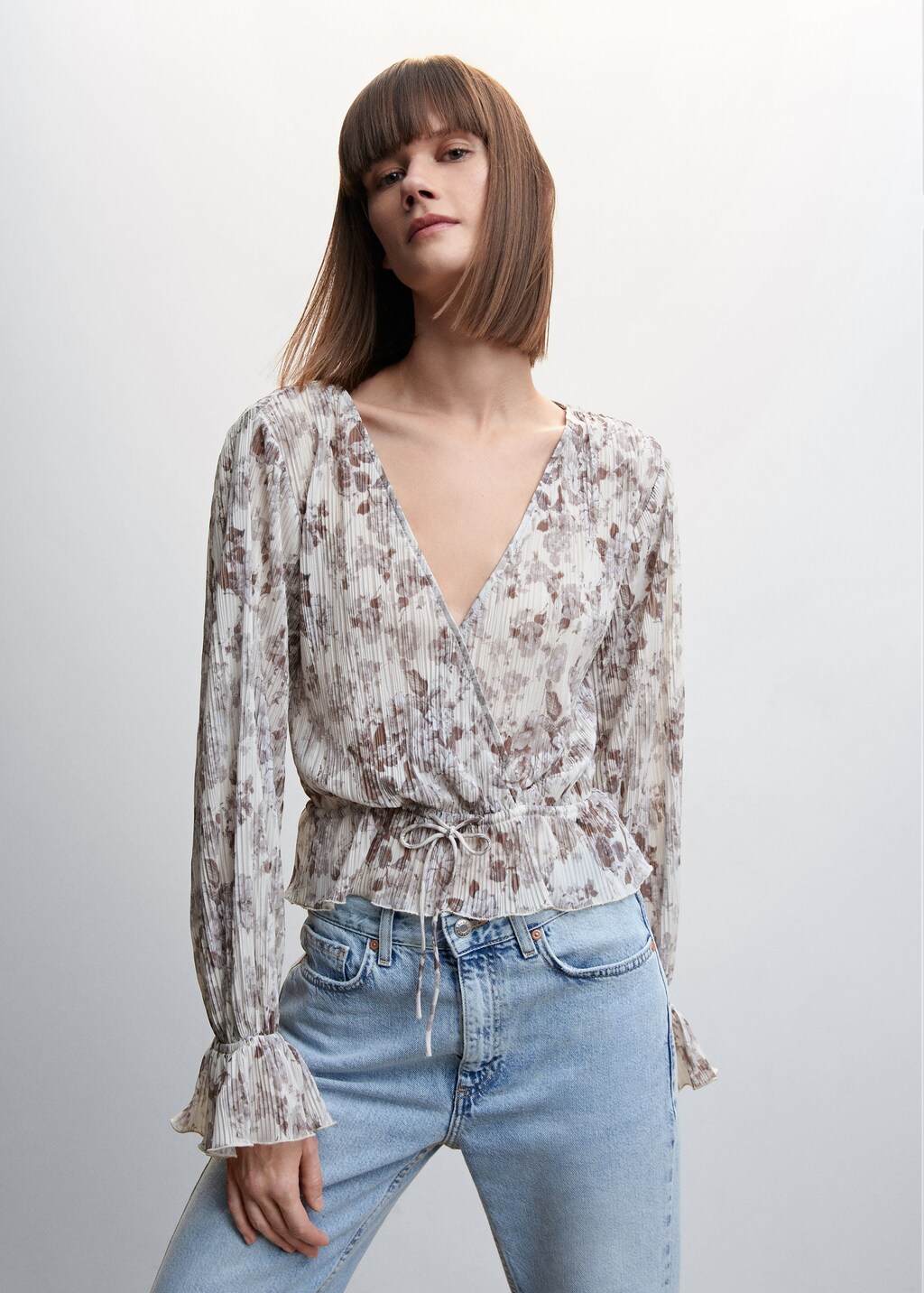 Blouse plissée mango online