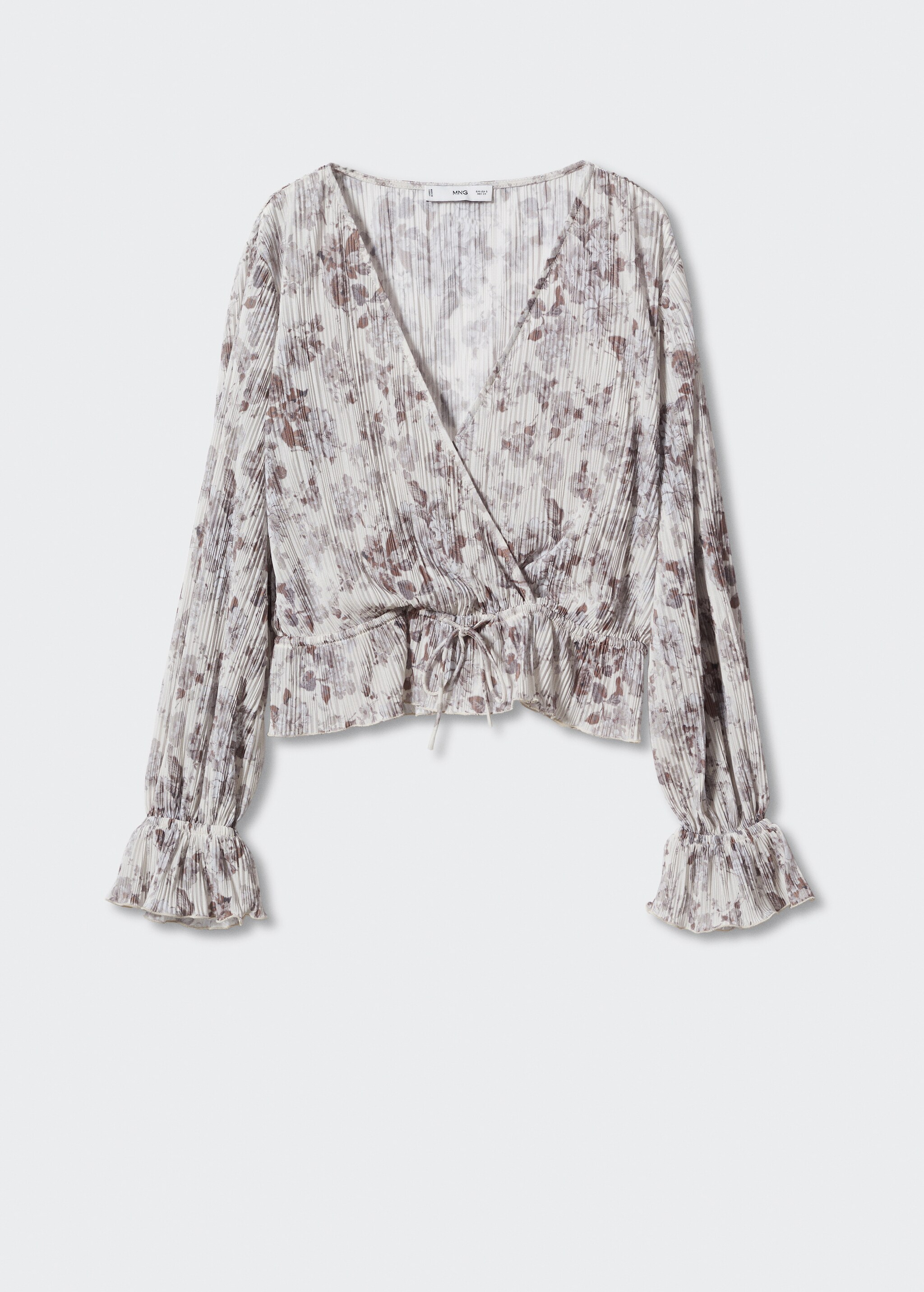 Pleated floral blouse - Article without model