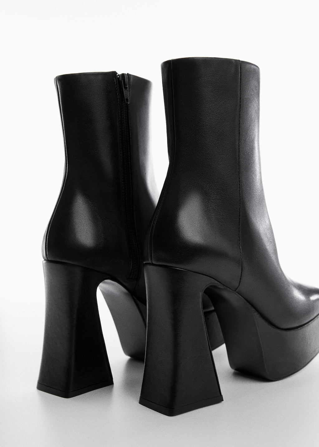 Platform leather boots hotsell