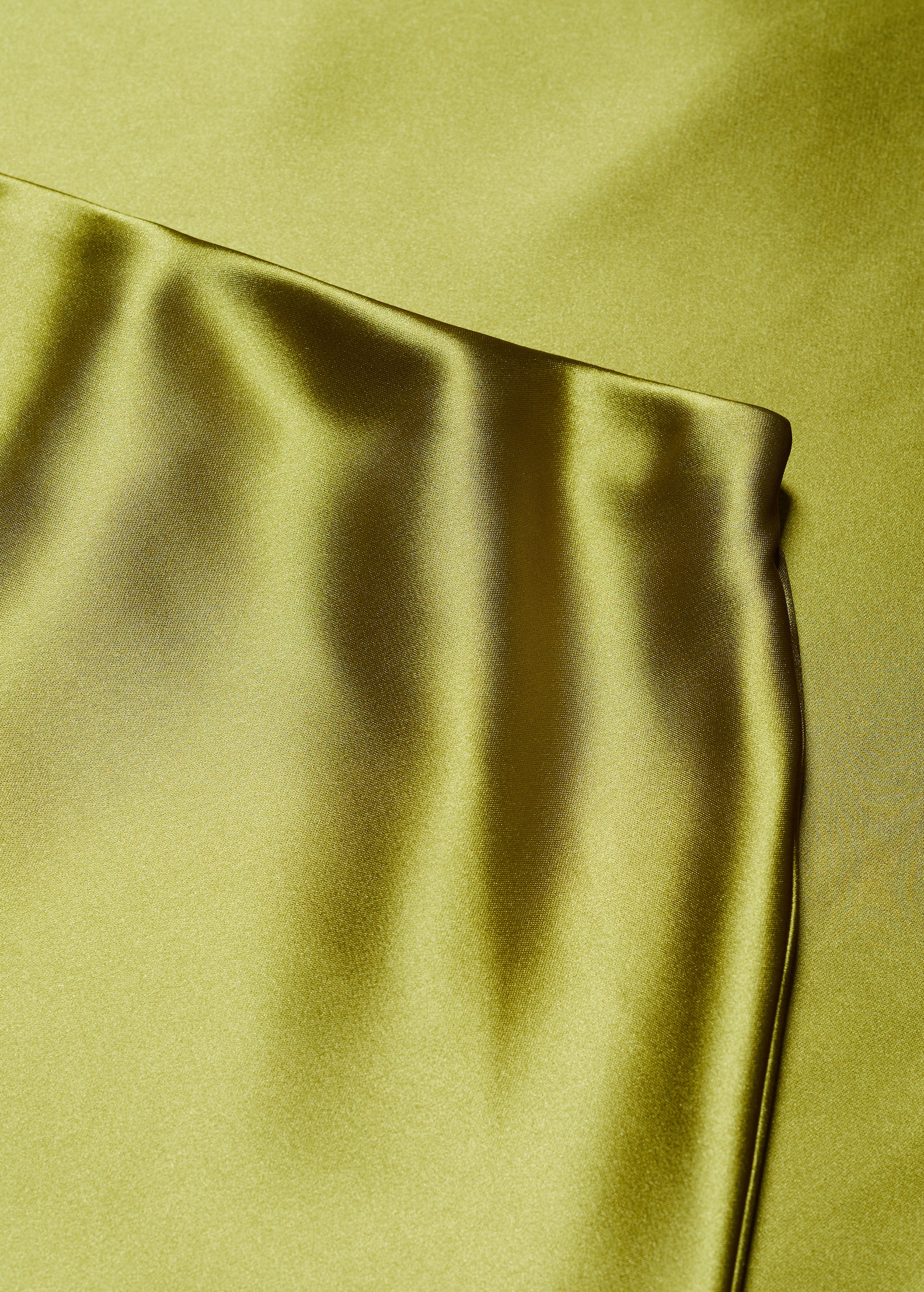 Midi satin skirt - Details of the article 8