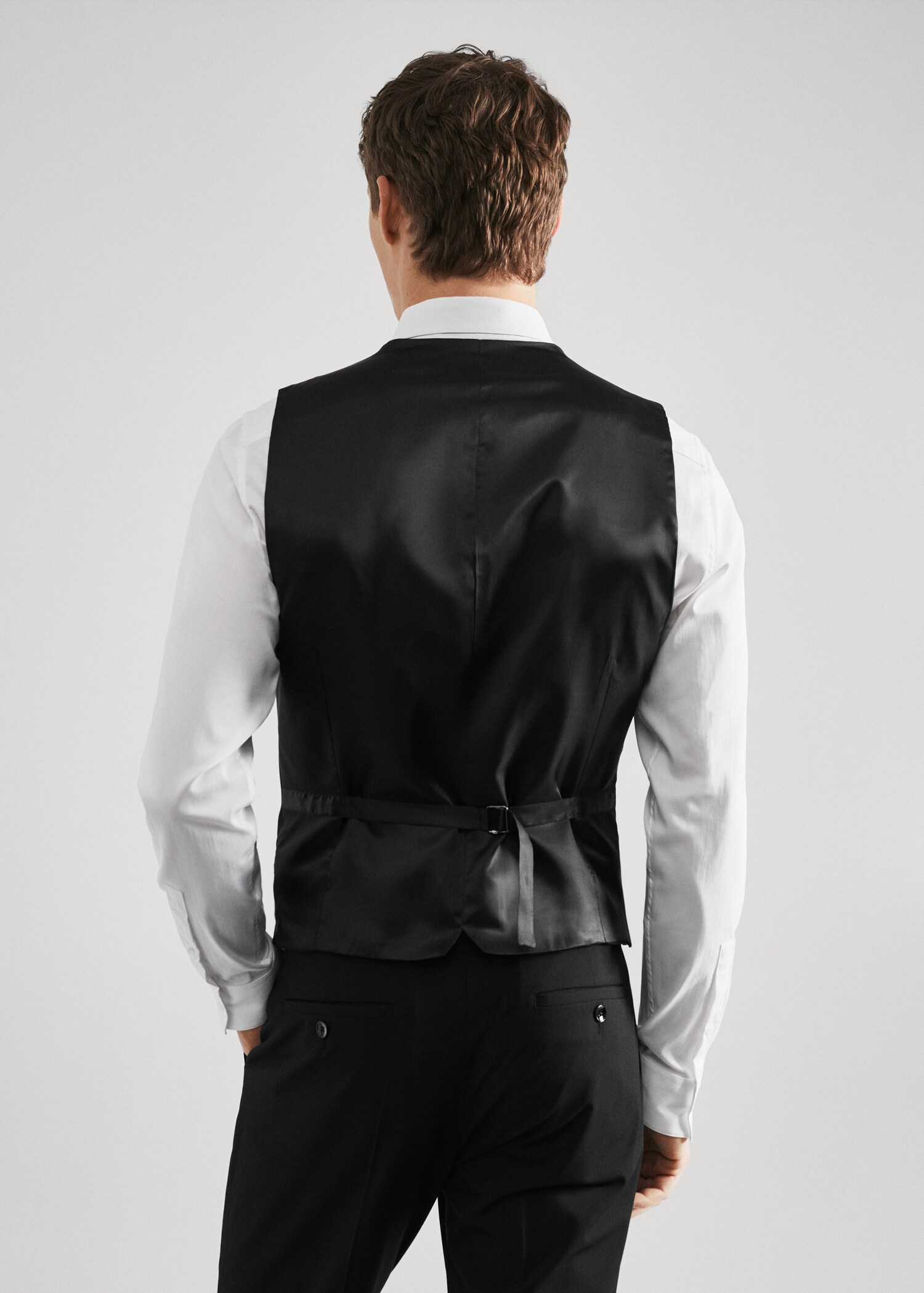 Super slim-fit suit vest - Reverse of the article