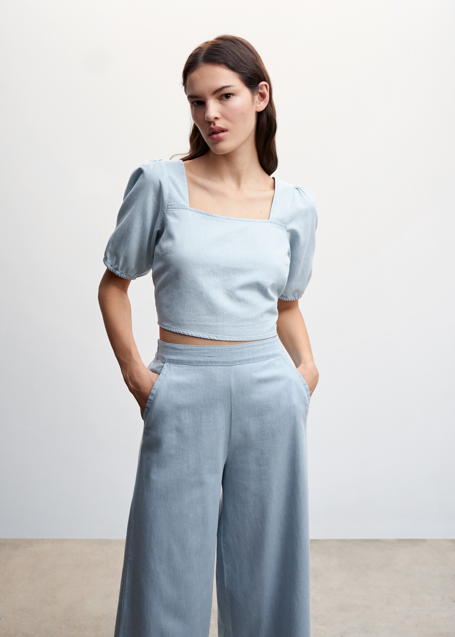 Tencel cotton culotte pants - Details of the article 1