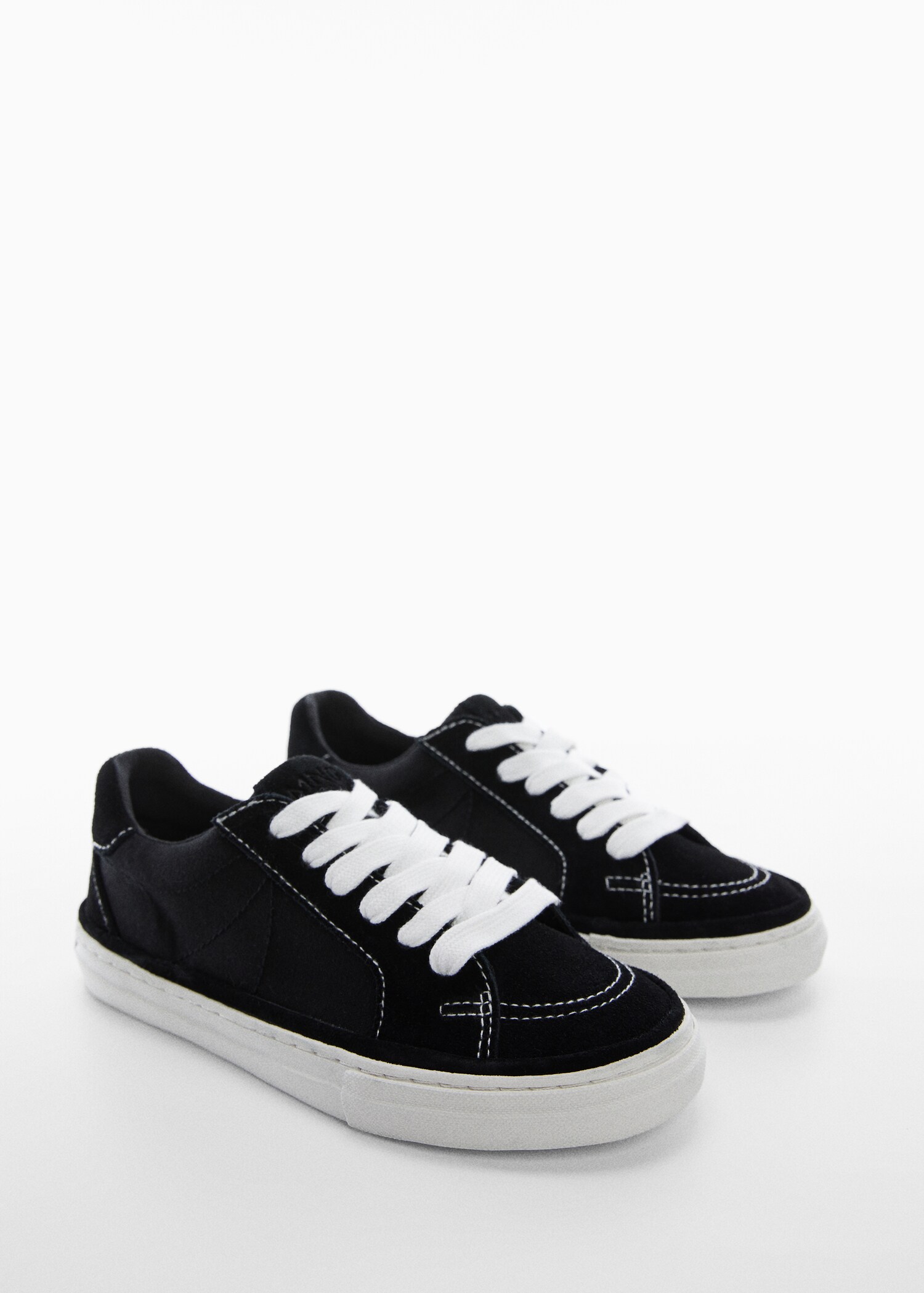 Leren vetersneakers - Middenvlak