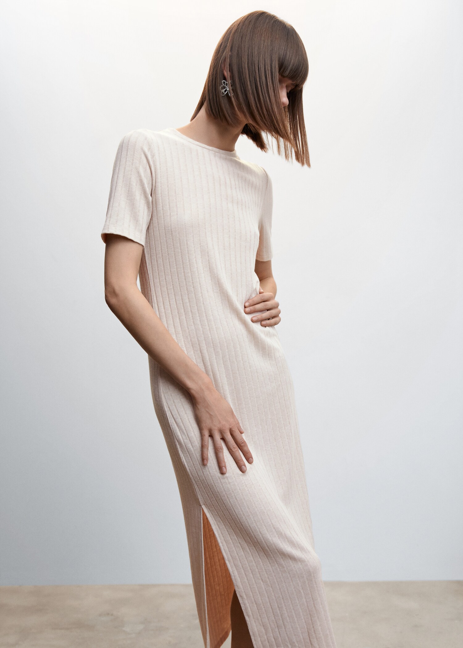 Ribbed knit dress - Medium plane