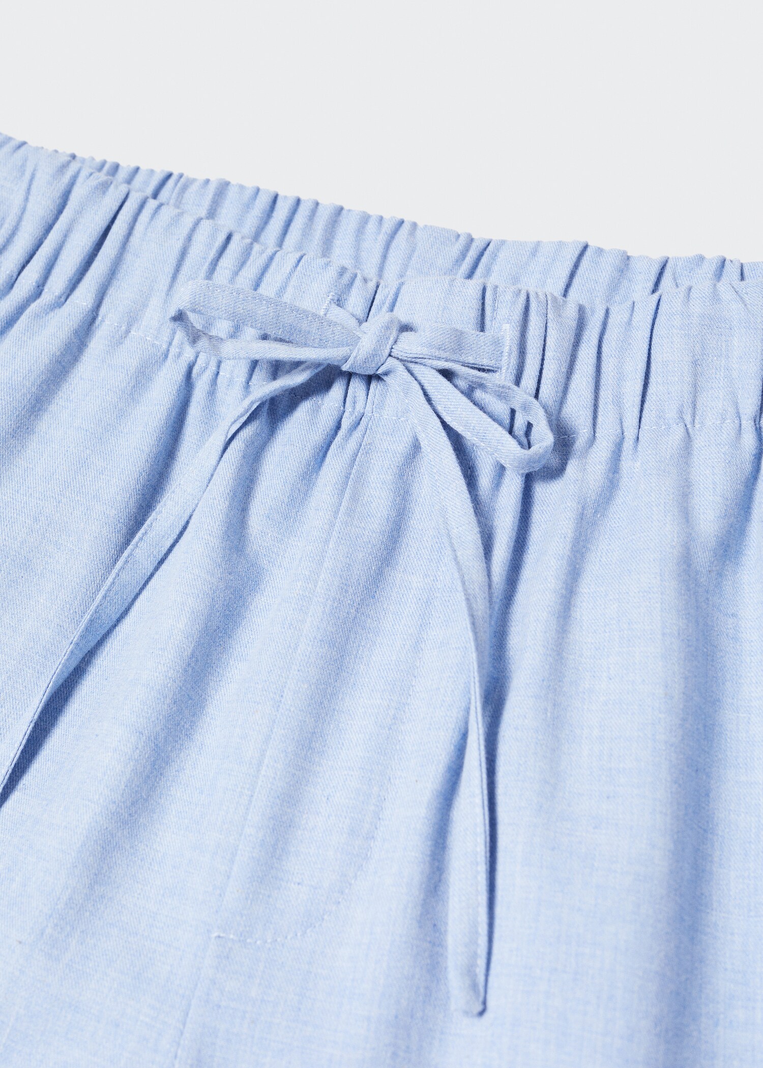 Cotton gauze pajama pants - Details of the article 8