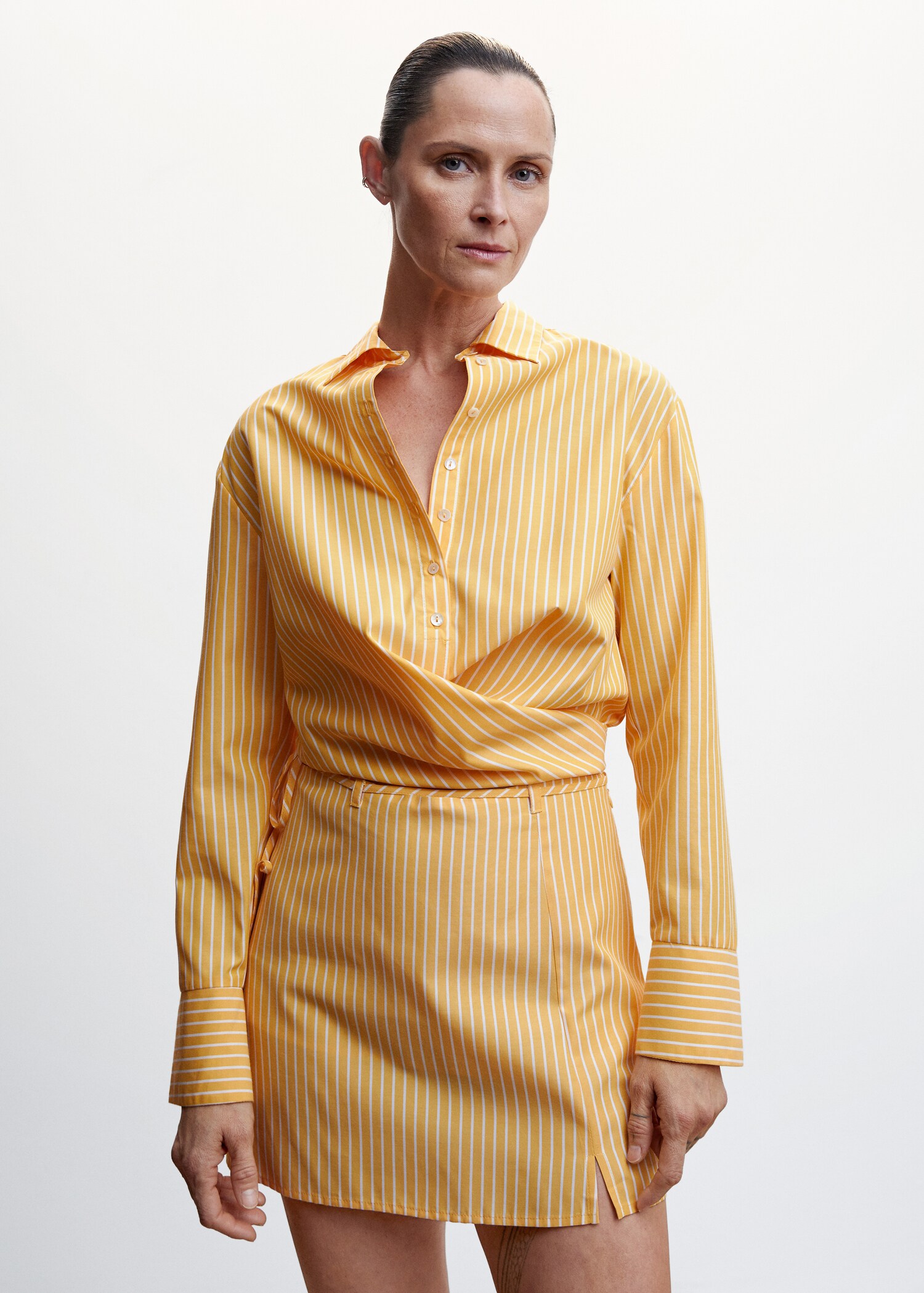 Striped short skirt - Medium plane