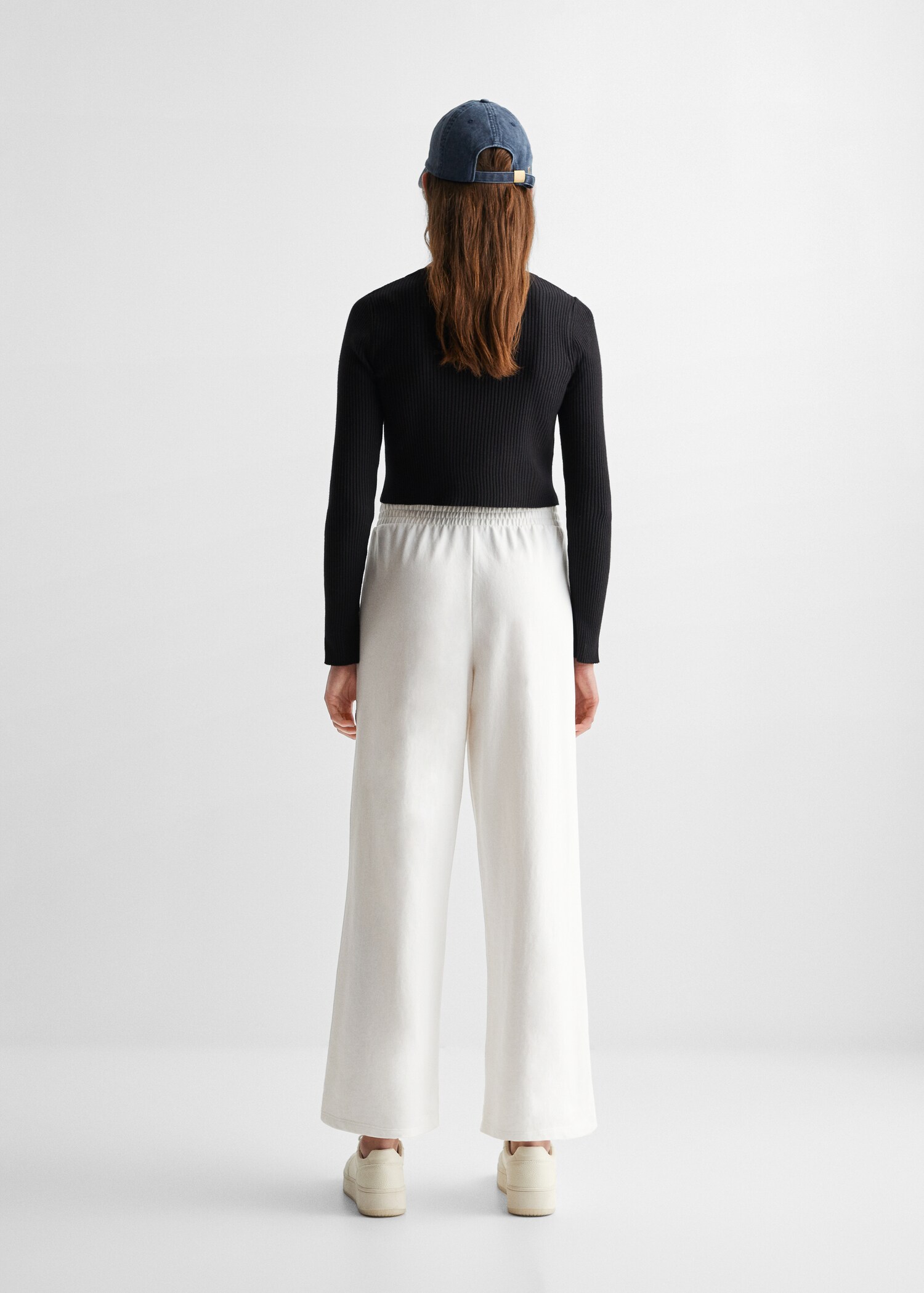 Knit jogger-style trousers - Reverse of the article