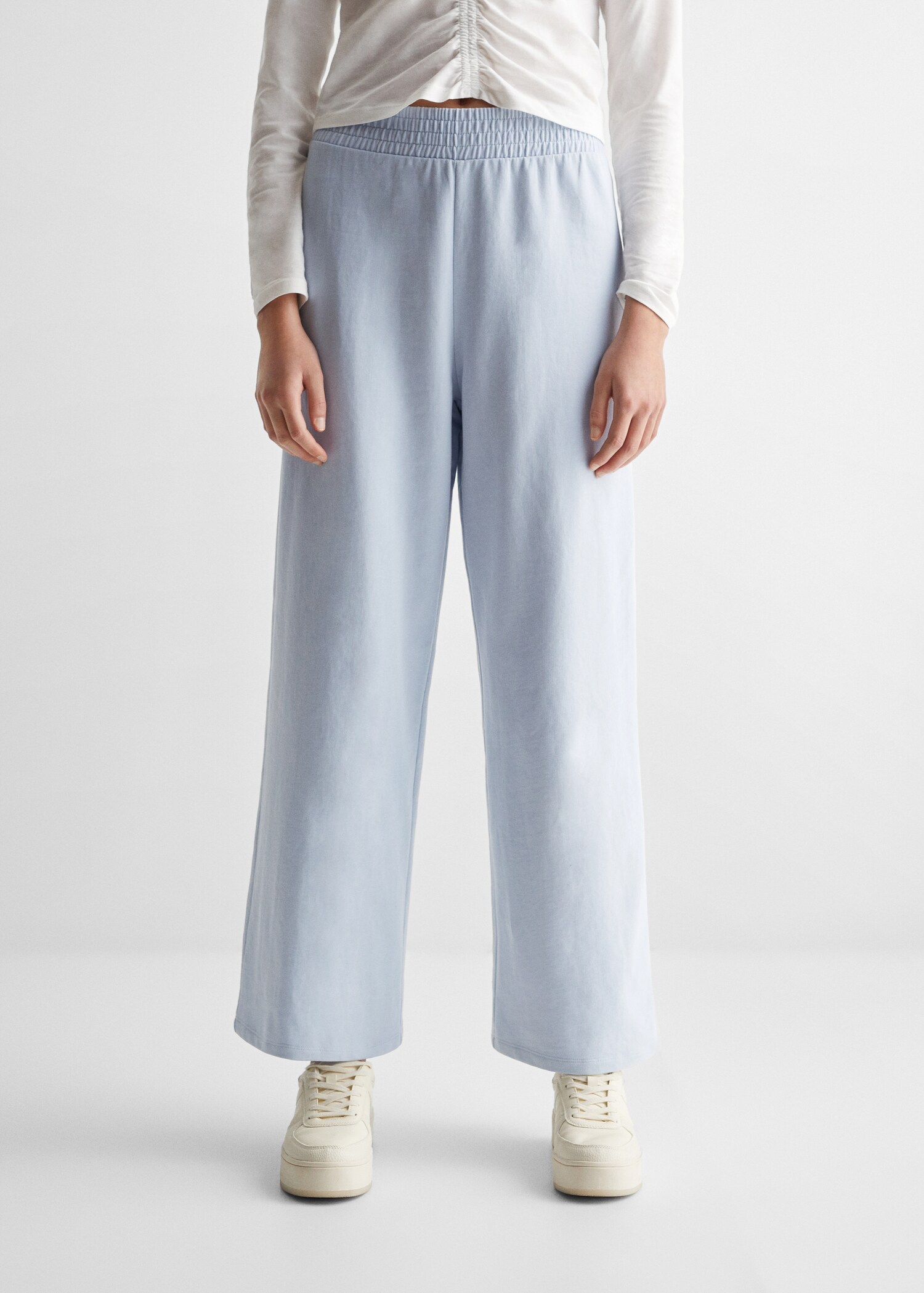Knit jogger-style trousers - Details of the article 6