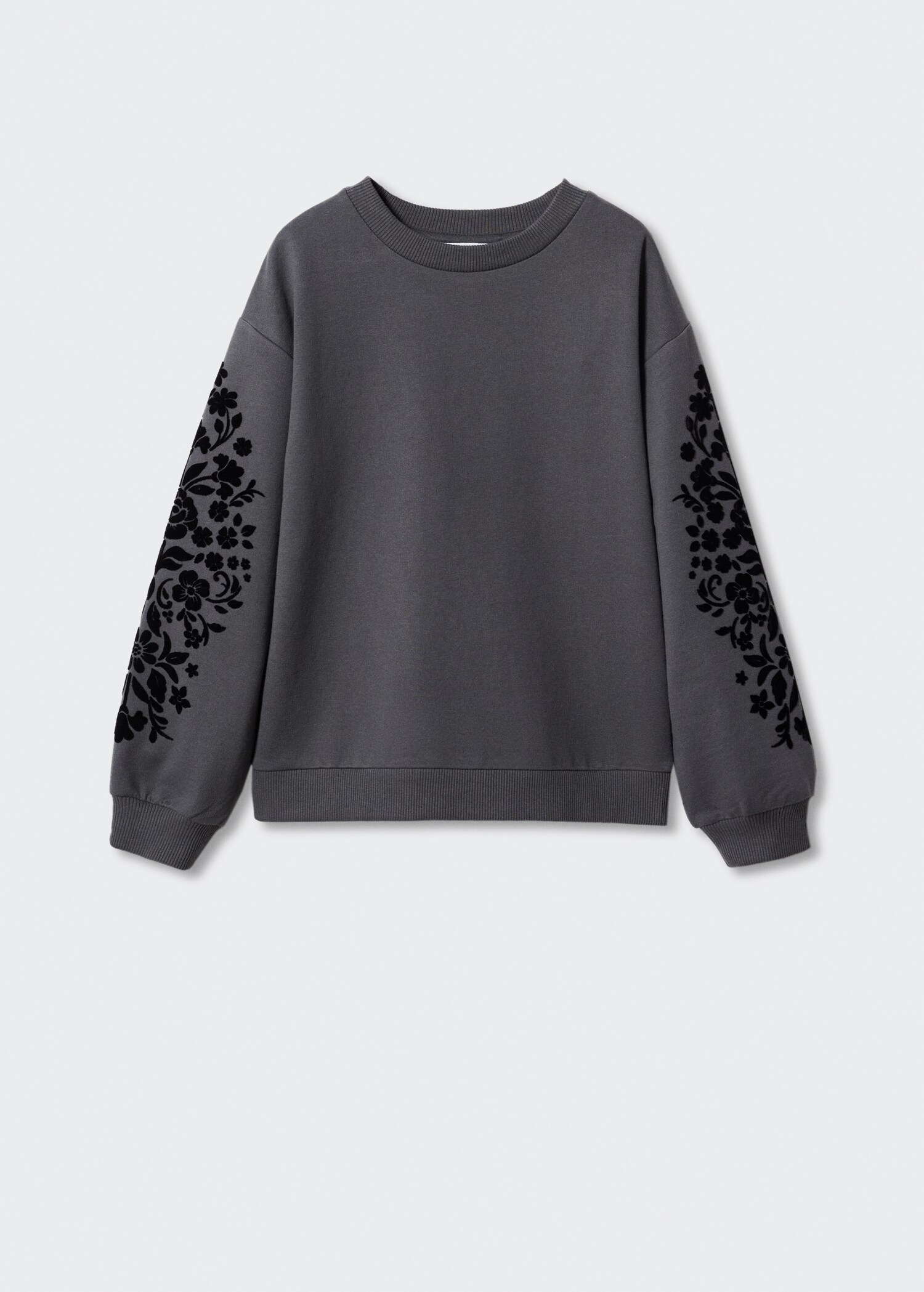 Sudadera estampada detalles terciopelo - Artículo sin modelo