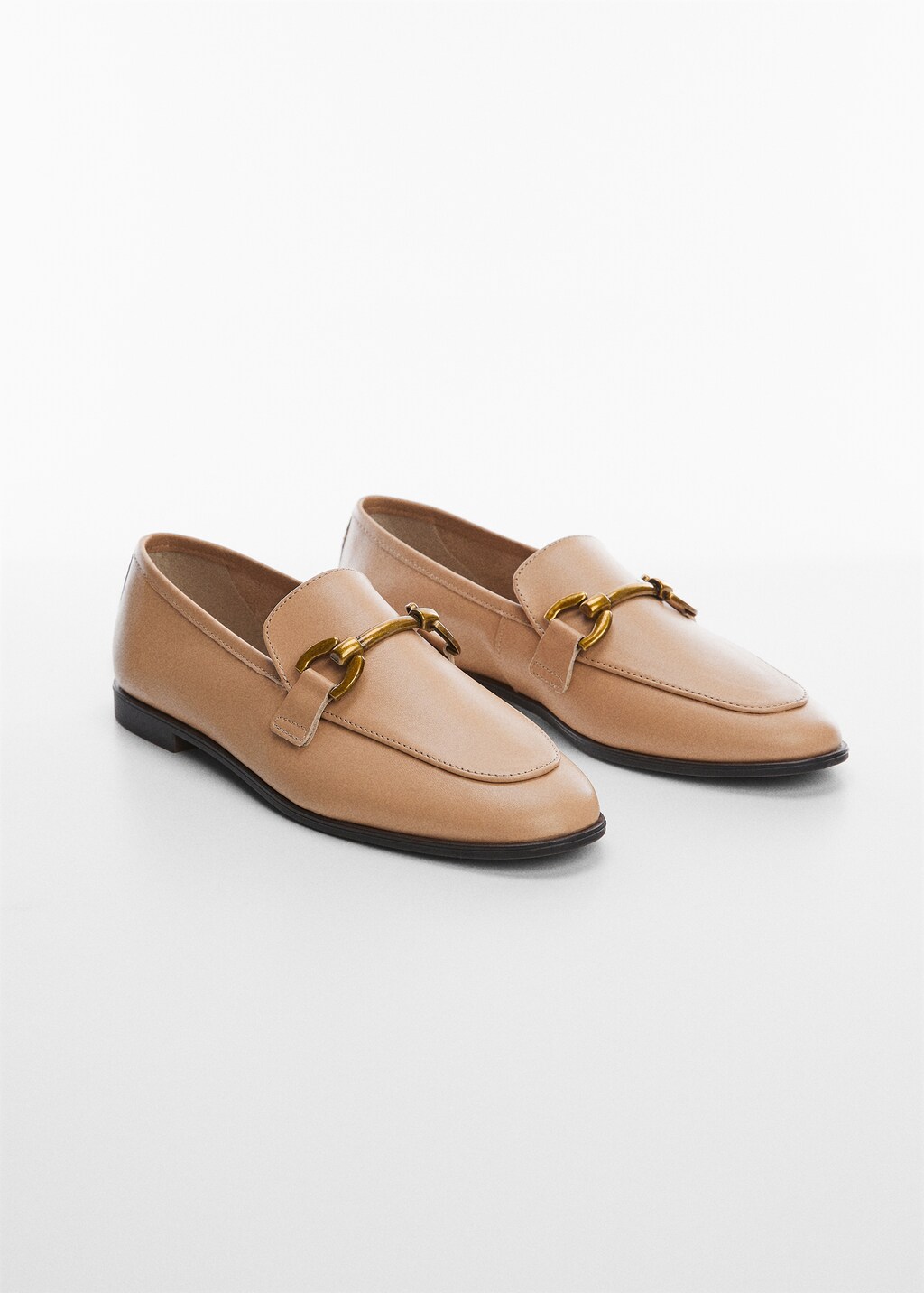 Leder-Mokassins mit Schnalle - Damen | MANGO OUTLET Deutschland