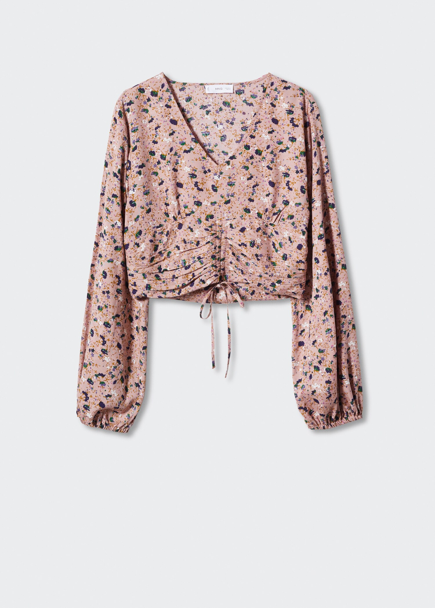 Geblümte Bluse mit Knoten - Mädchen | MANGO OUTLET Deutschland