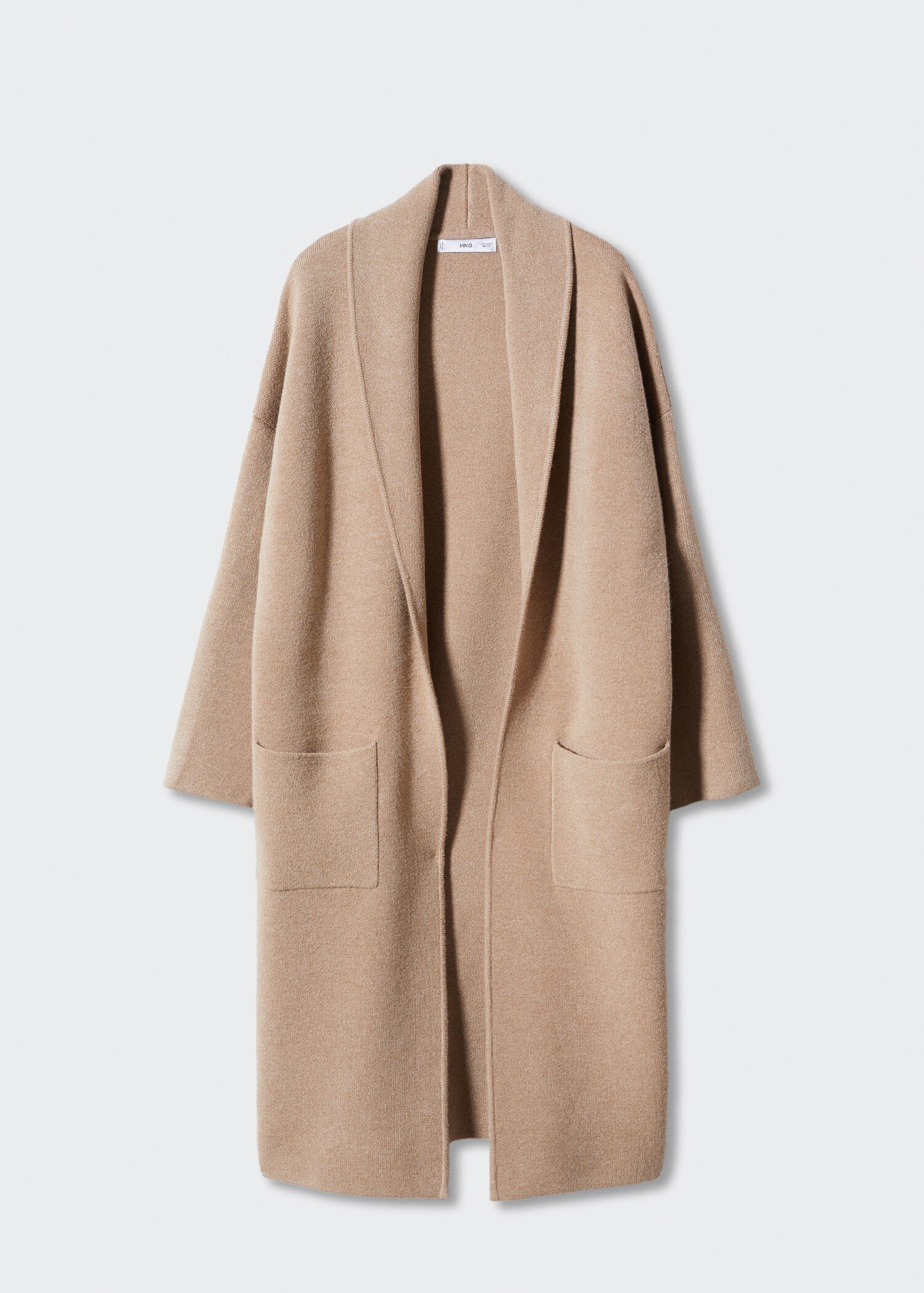 Cappotto oversize maglia tasche - Articolo senza modello