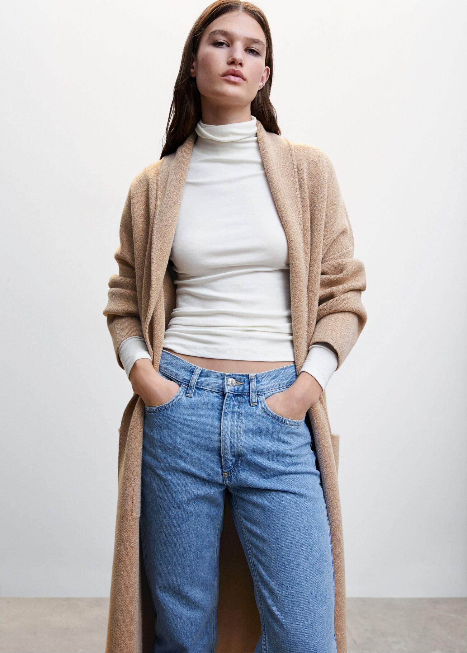 Cappotto oversize maglia tasche - Dettaglio dell'articolo 2
