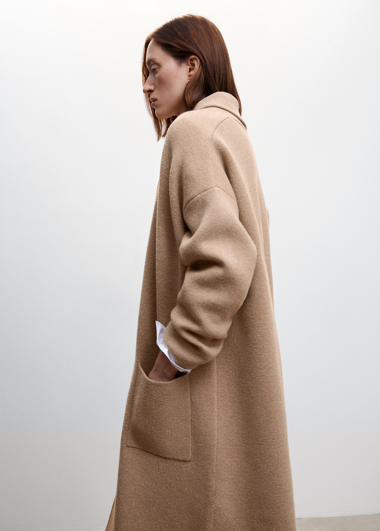 Cappotto oversize maglia tasche - Dettaglio dell'articolo 6