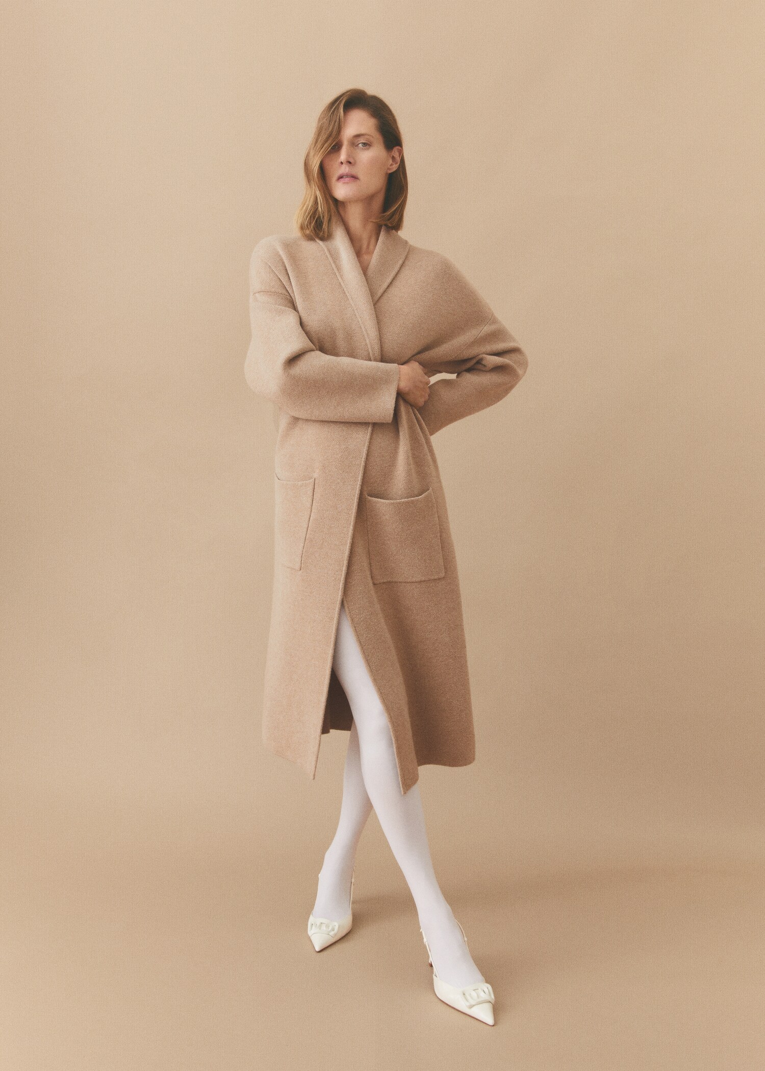 Cappotto oversize maglia tasche - Dettaglio dell'articolo 7
